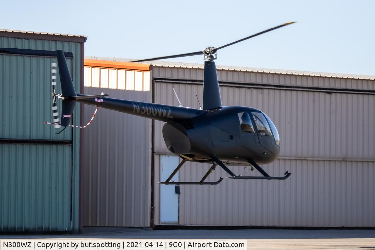 N300WZ, 2006 Robinson R44 II C/N 11622, N300WZ air taxing at 9G0