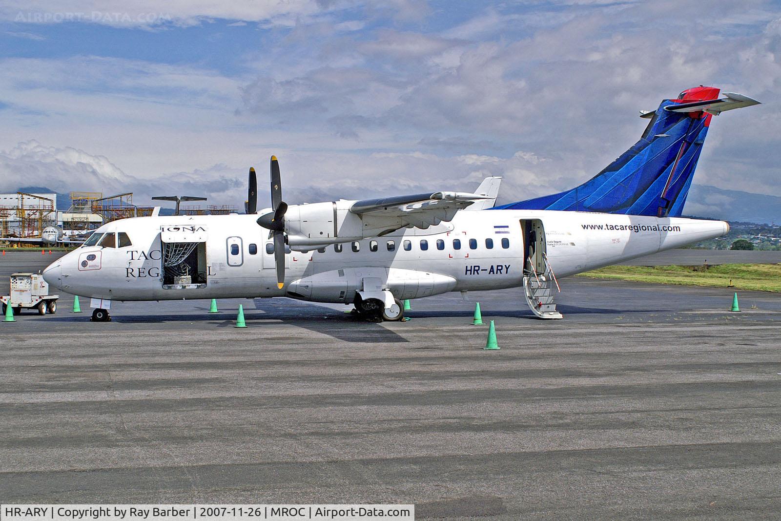 HR-ARY, 1986 ATR 42-300 C/N 030, HR-ARY   Aerospatiale ATR-42-312 [030] (Islena Airlines) San Jose-Juan Santamaria Int'l~TI 26/11/2007