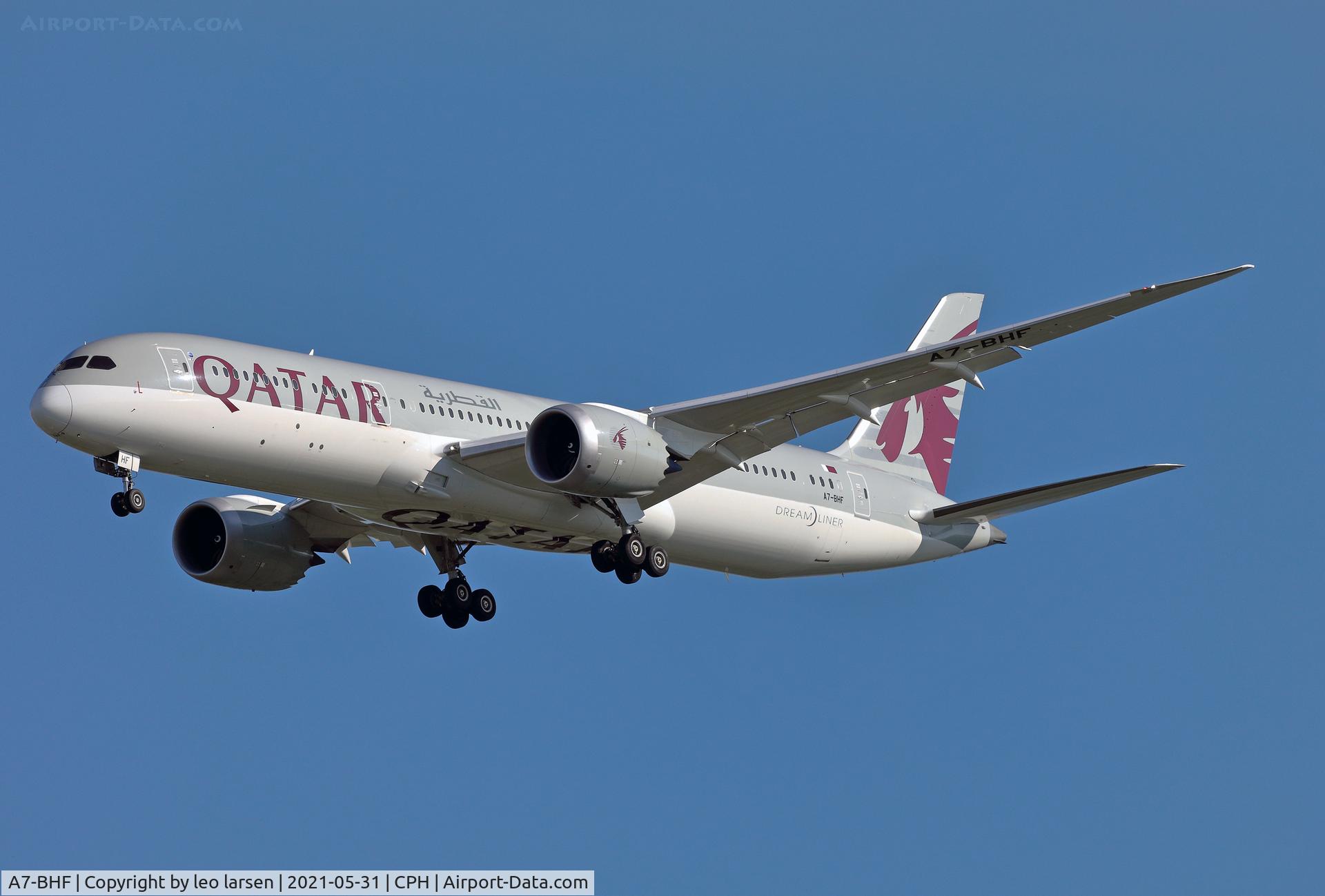 A7-BHF, 2019 Boeing 787-9 Dreamliner Dreamliner C/N 64209, Copenhagen 31.5.2021