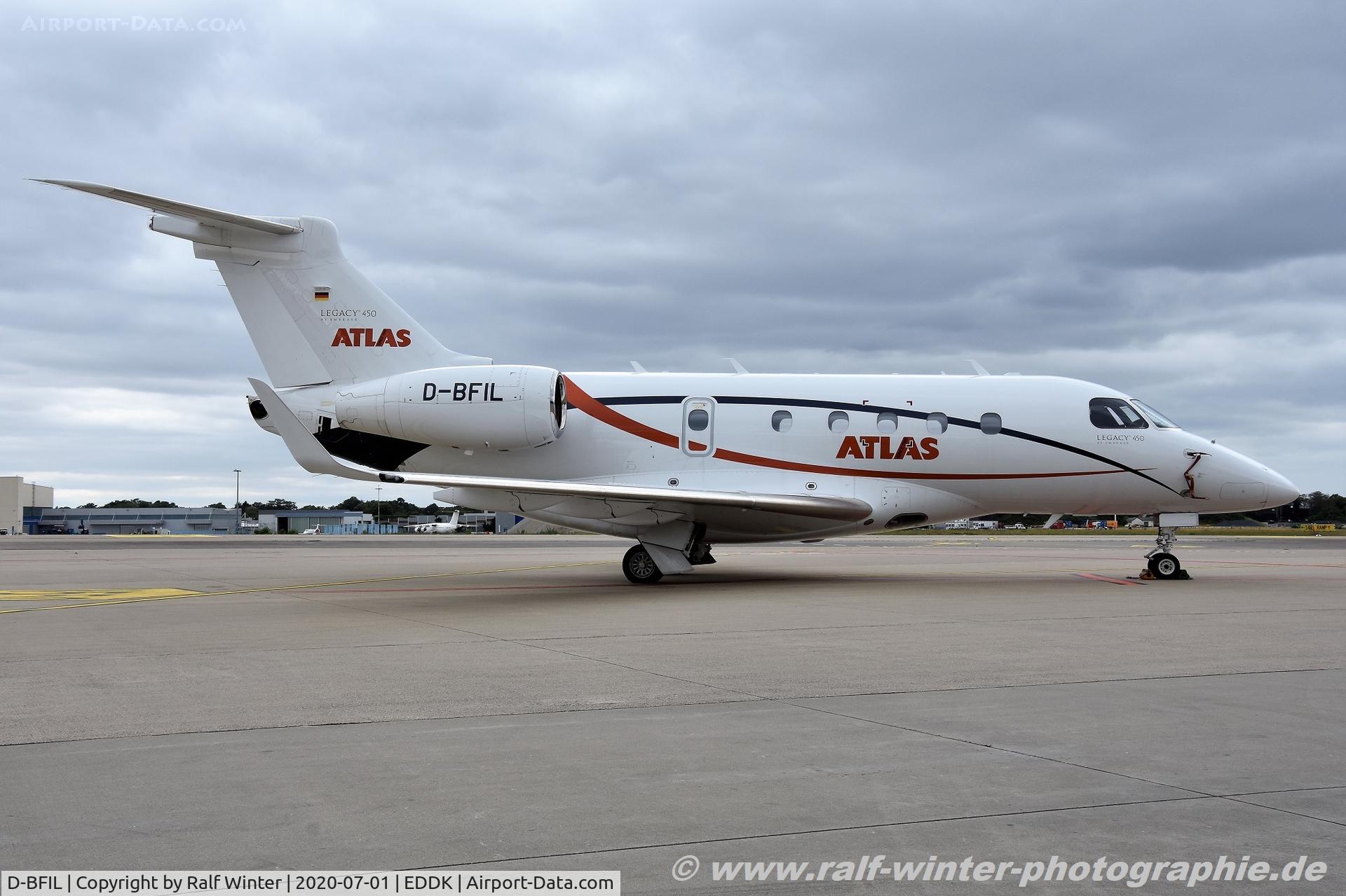 D-BFIL, 2016 Embraer EMB-545 Legacy 450 C/N 55010015, Embrear EMB-545 Legacy 450 - ATL Atlas Air Service - 55010015 - D-BFIL - 01.07.2020 - CGN