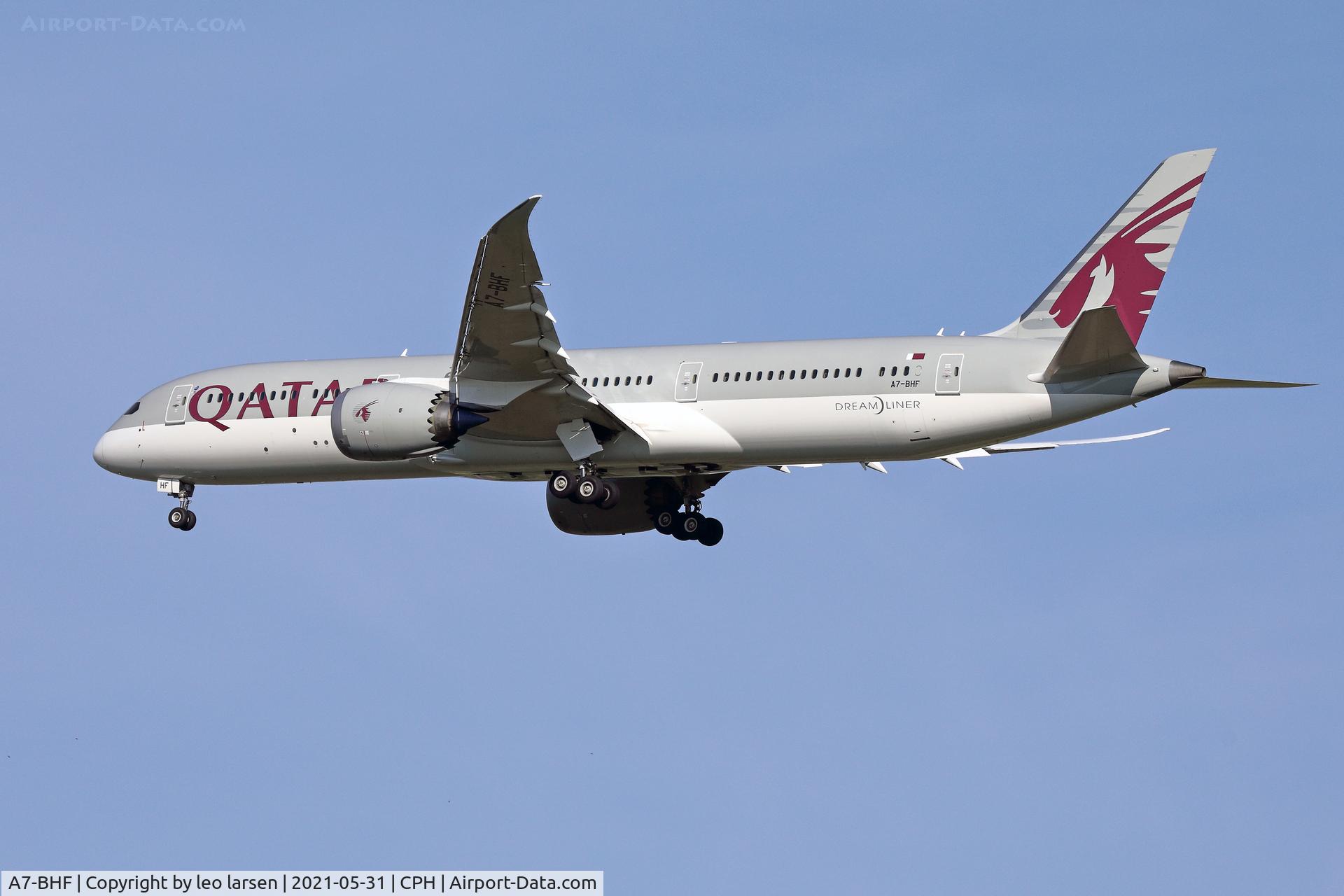 A7-BHF, 2019 Boeing 787-9 Dreamliner Dreamliner C/N 64209, Copenhagen 31.5.2021