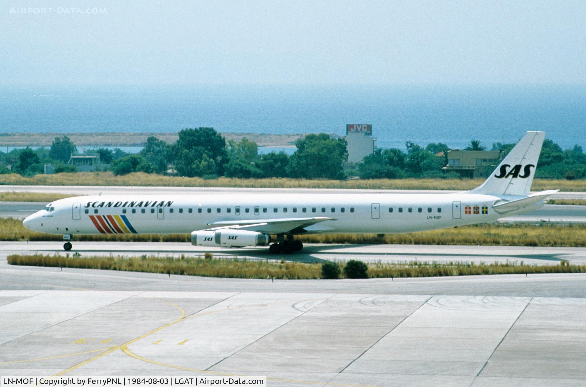 LN-MOF, 1969 Douglas DC-8-63 C/N 46097, SAS DC-8-63 taxiing