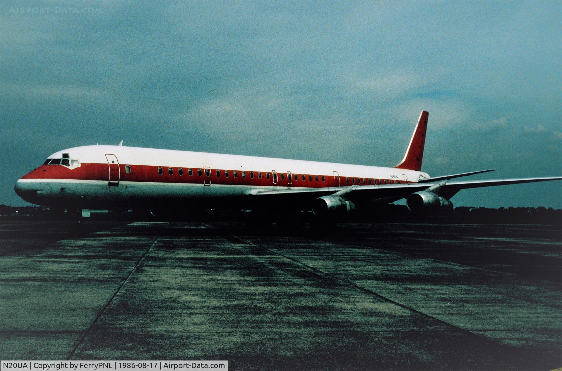N20UA, 1967 Douglas DC-8-61 C/N 45890, United Aviation Services DC-8-61 parked in OST