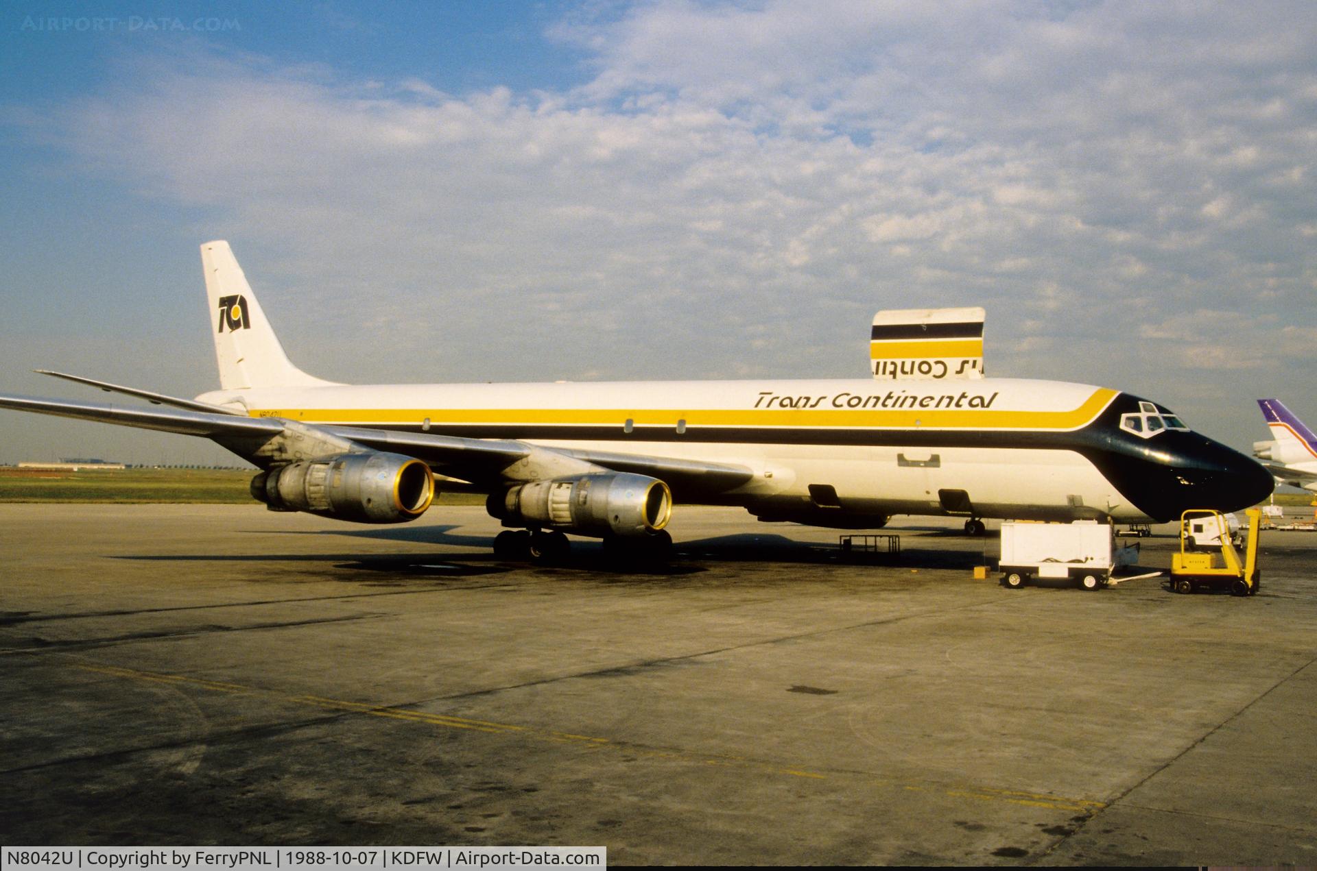 N8042U, 1964 Douglas DC-8F-54 C/N 45676, Trans Continental DC-8-54F