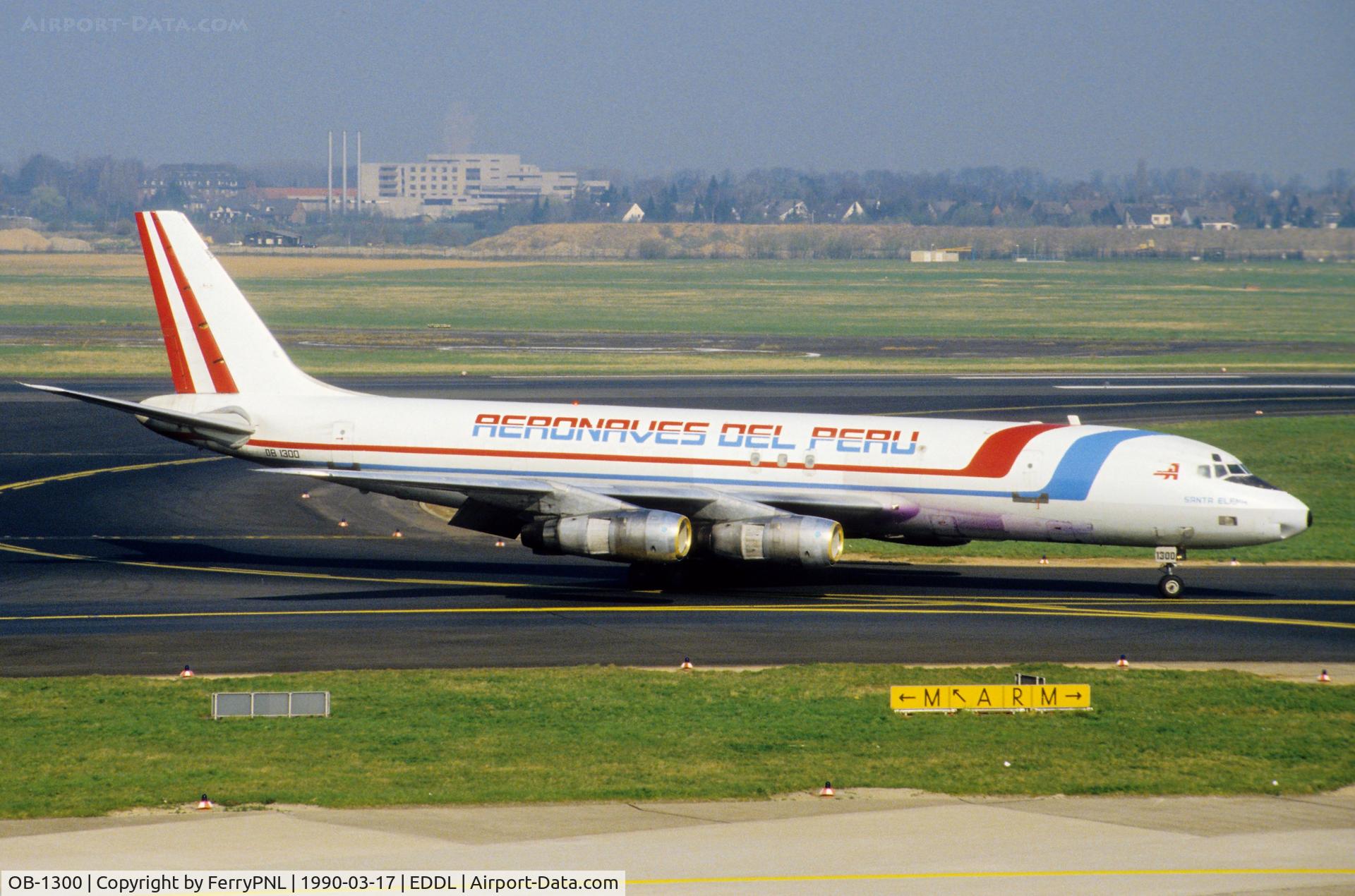OB-1300, 1966 Douglas DC-8-54F C/N 45861, Aeronaves del Peru DC-8-54F in DUS