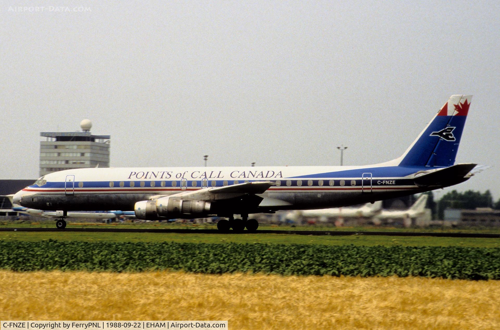 C-FNZE, 1968 Douglas DC-8-52 C/N 45985, Points of Call DC-8-52 departing