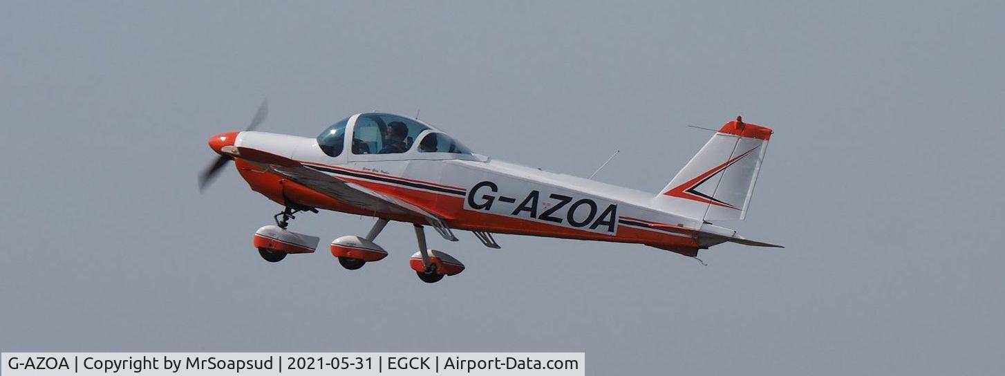 G-AZOA, 1972 Bolkow Bo-209 Monsun C/N 183, Taking off
