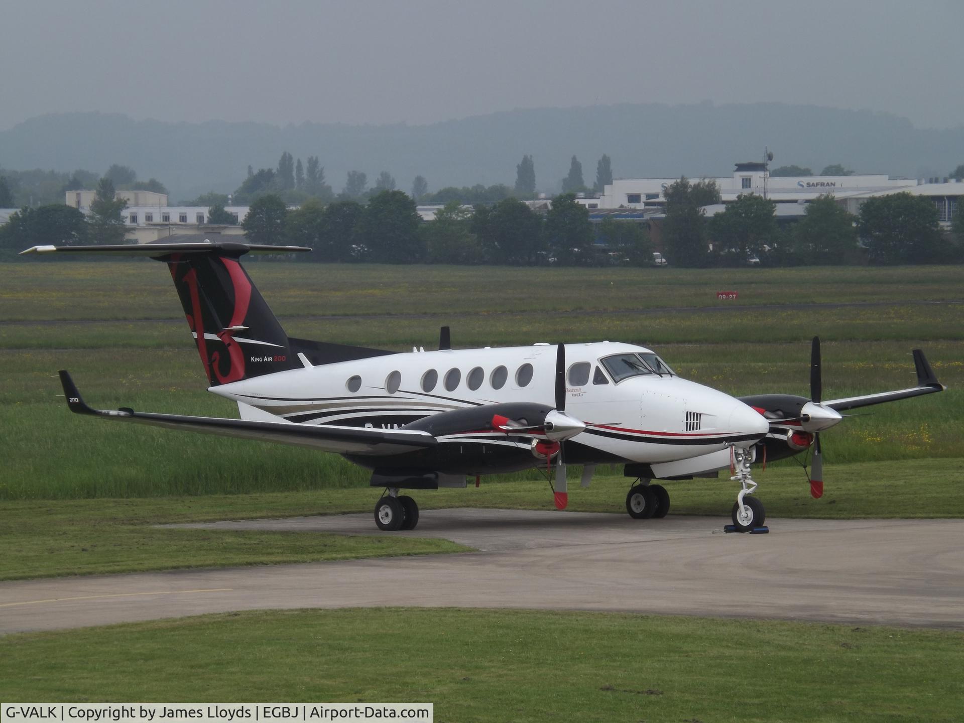 G-VALK, 1980 Beech 200 Super King Air C/N BB-684, At Gloucestershire Airport.