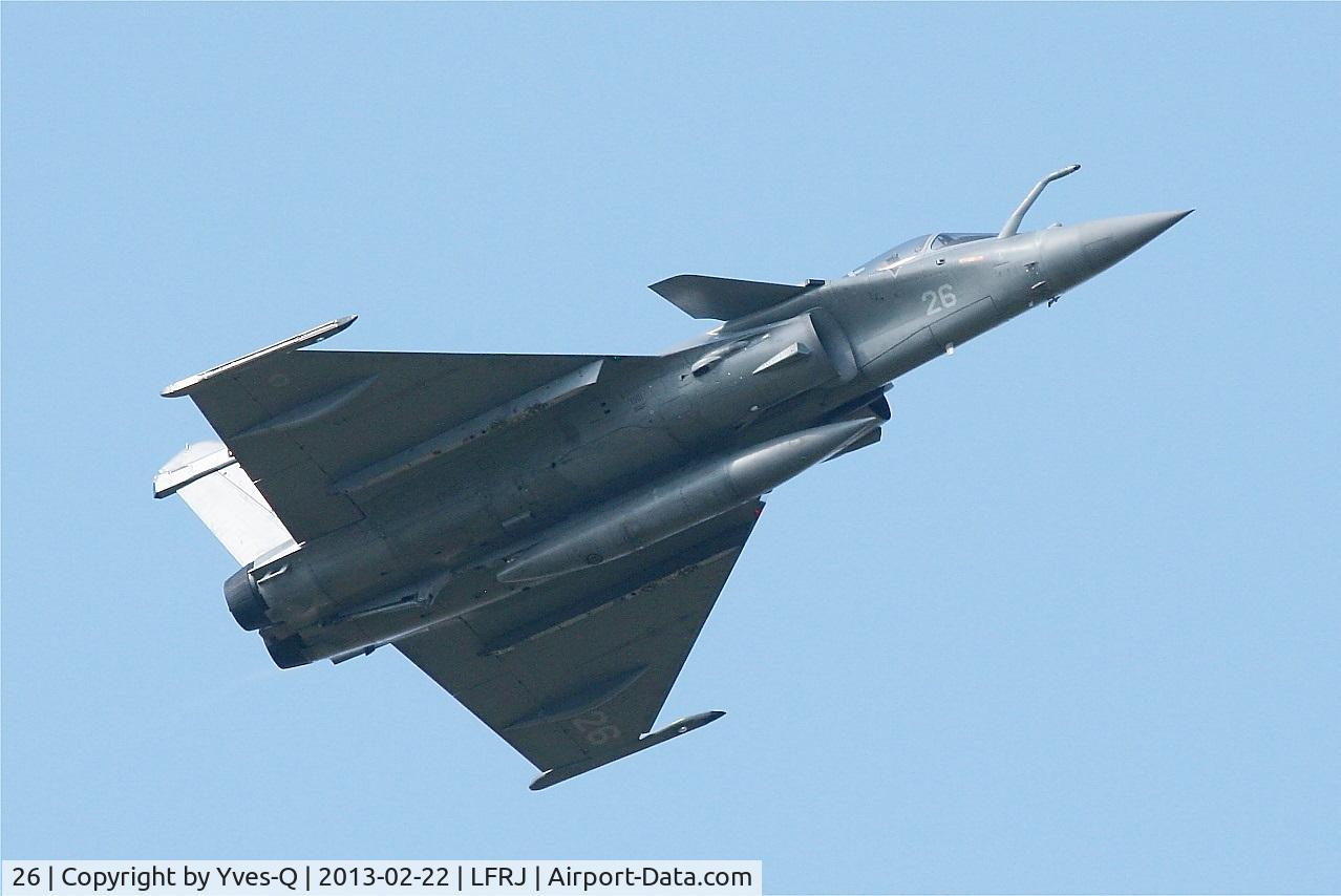 26, Dassault Rafale M C/N 26, Dassault Rafale M, Climbing from rwy 08, Landivisiau Naval Air Base (LFRJ)