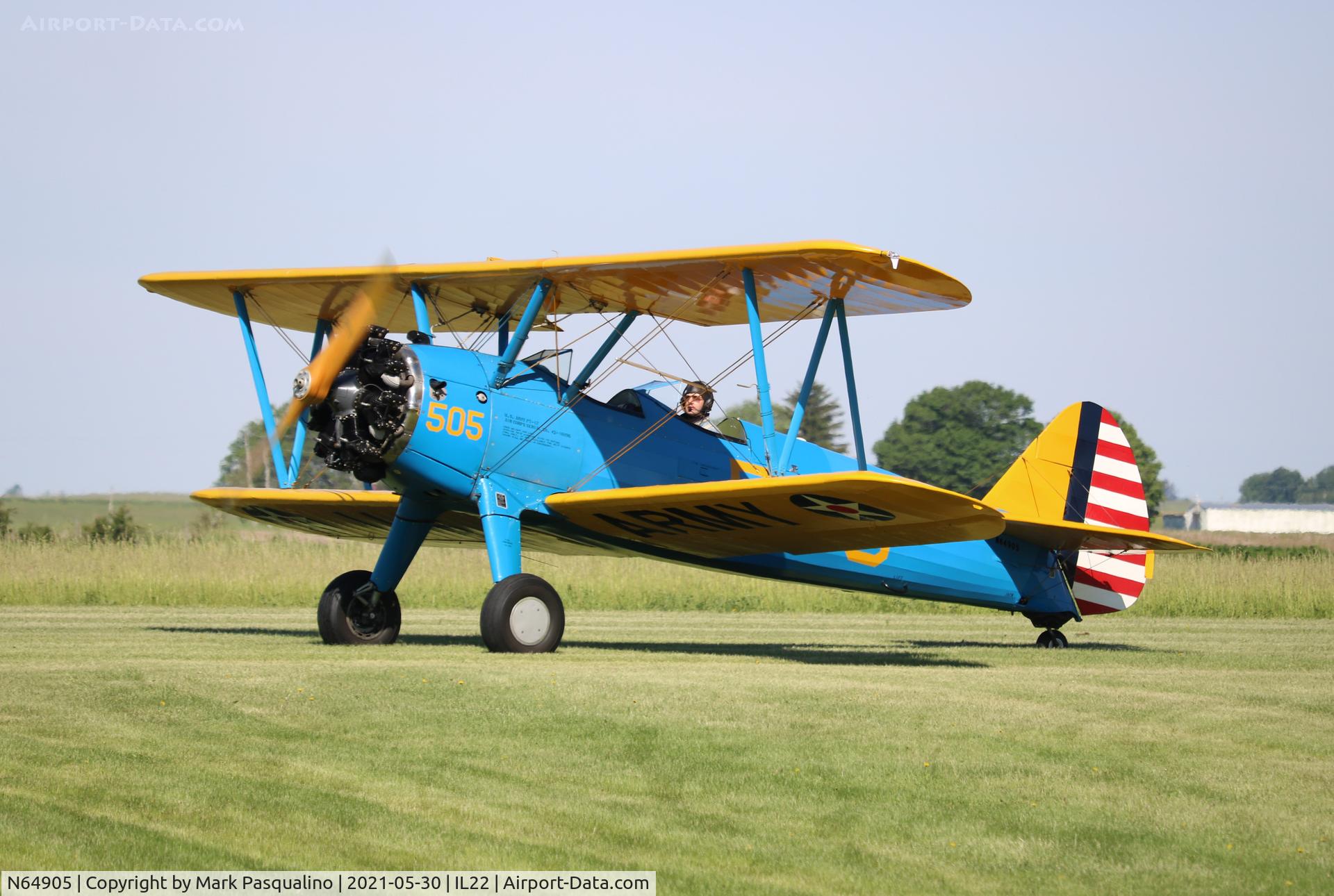 N64905, 1942 Boeing A75N1(PT17) C/N 75-4259, Stearman