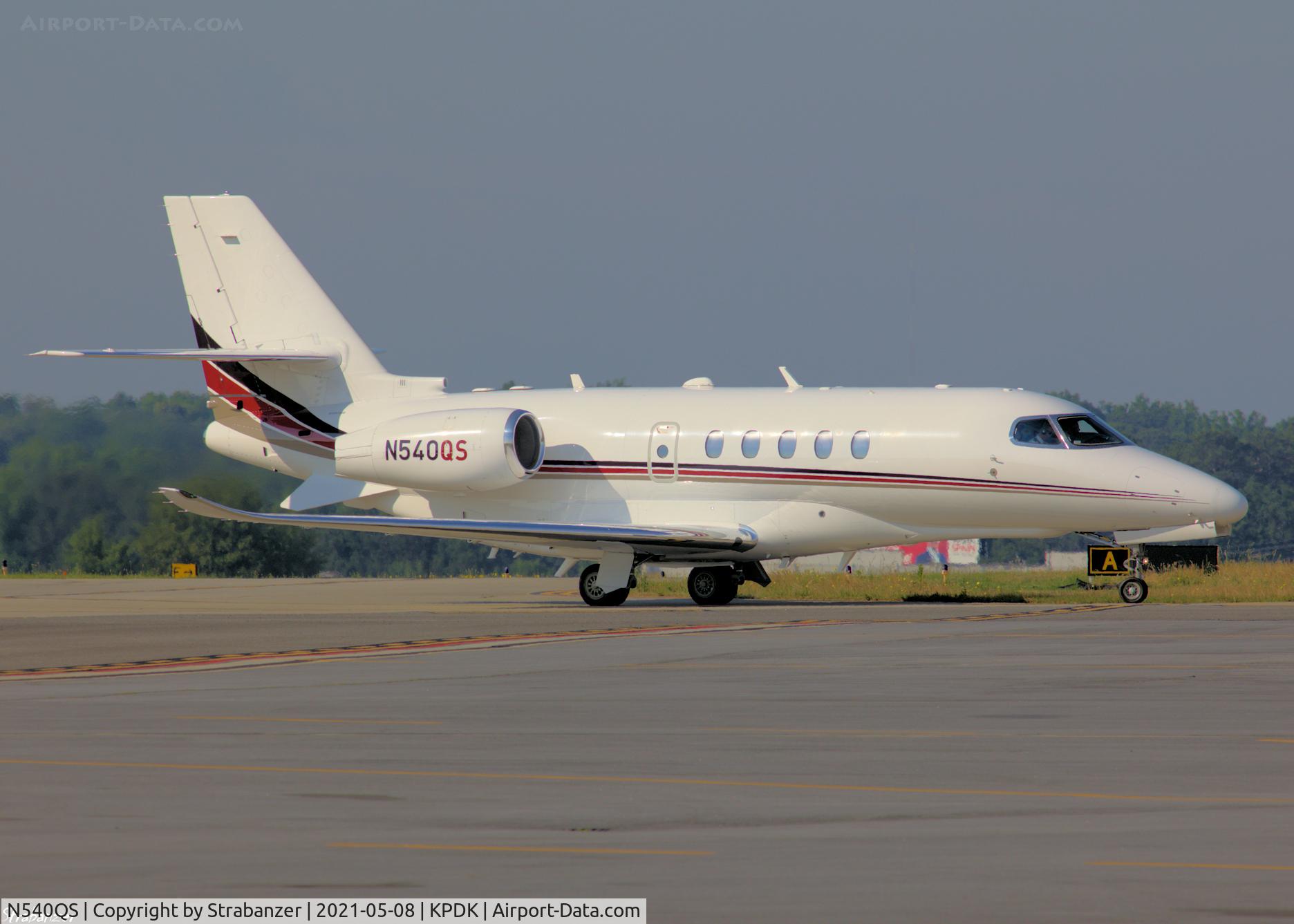 N540QS, 2017 Cessna 680A Citation Latitude C/N 680A-0083, Taxiing in after a flight from Little Rock, AR