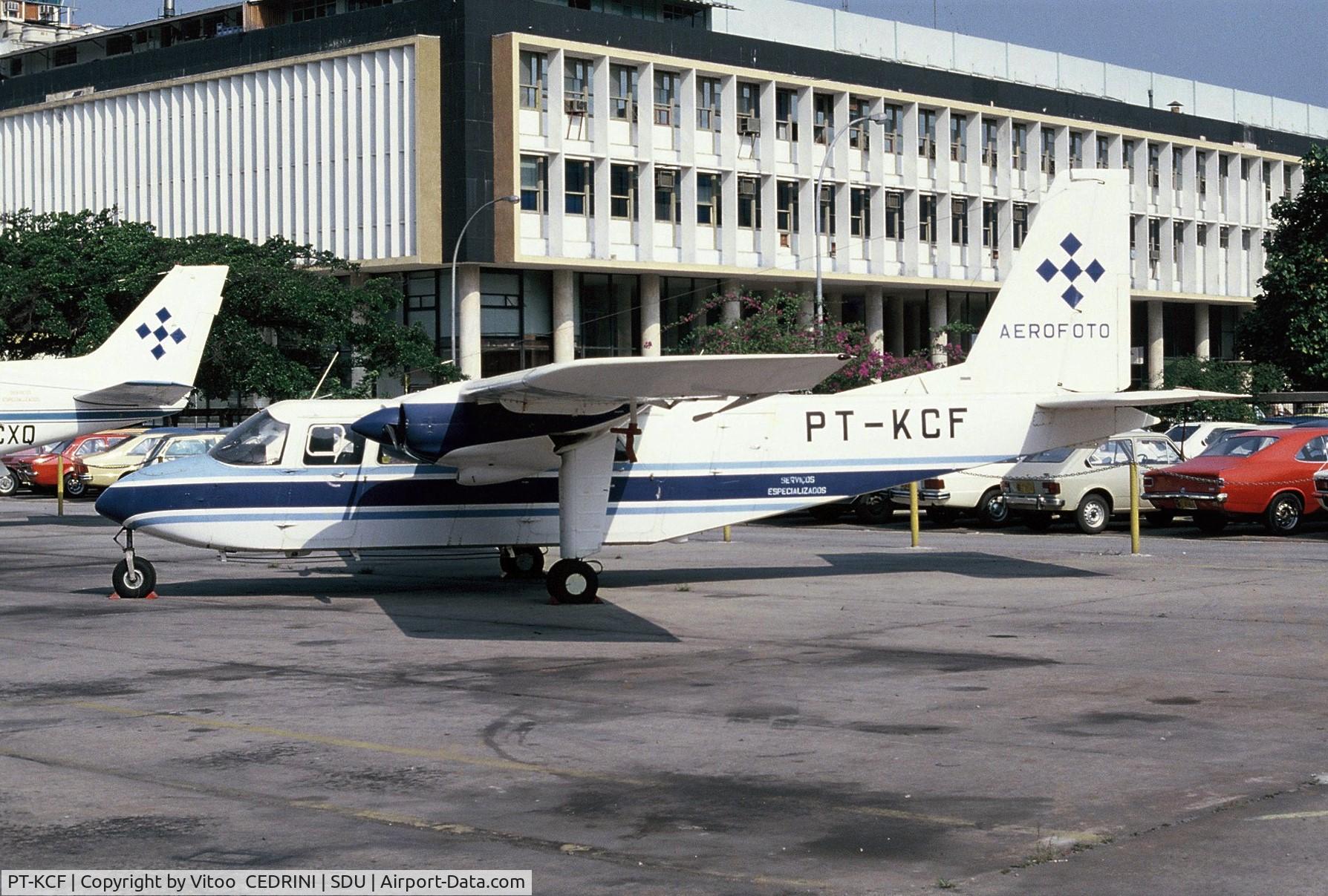 PT-KCF, Britten-Norman BN-2A-3 Islander C/N 698, Seen at Rio  de Janeiro   Santos Dumont Airport (SDU)