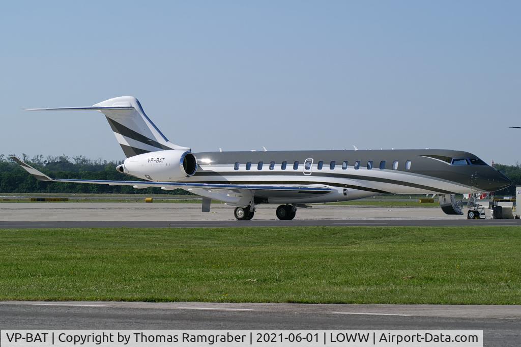 VP-BAT, 2021 Bombardier BD-700-2A12 Global 7500 C/N 70070, private Bombardier Global 7500