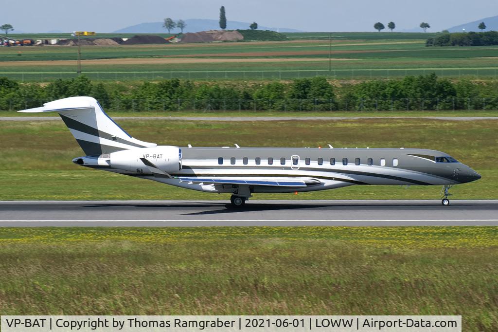 VP-BAT, 2021 Bombardier BD-700-2A12 Global 7500 C/N 70070, private Bombardier Global 7500