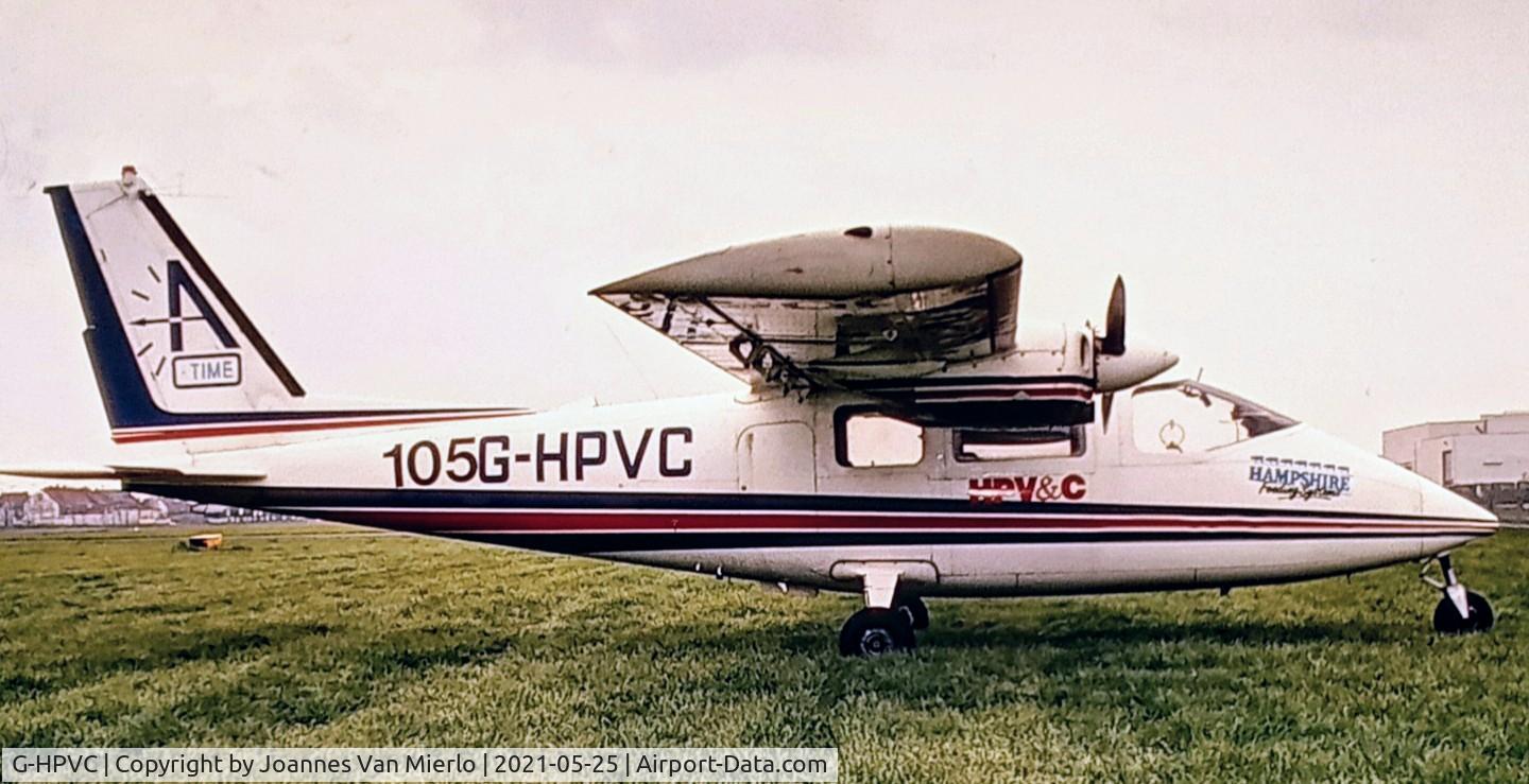 G-HPVC, 1973 Partenavia P-68 C/N 13, scan from slide