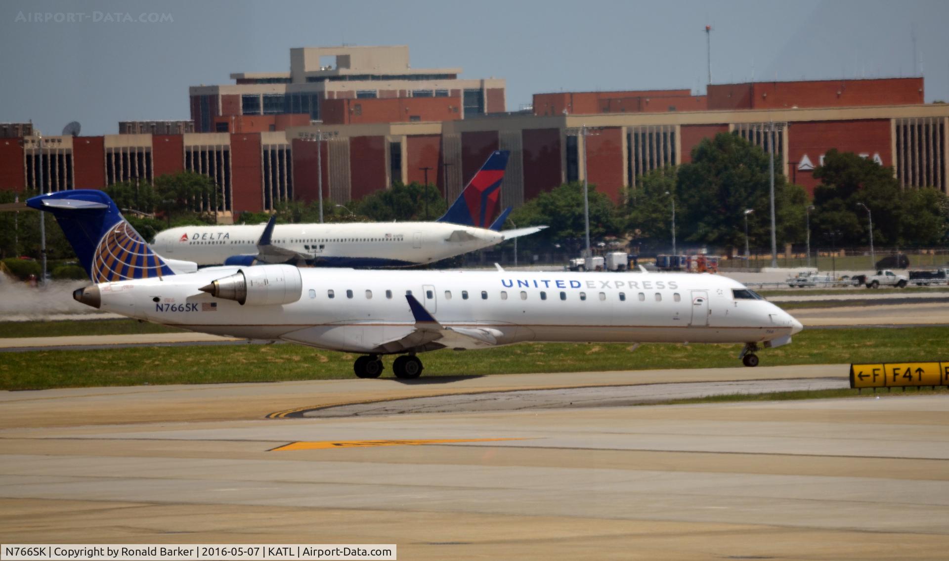 N766SK, 2005 Bombardier CRJ-702 (CL-600-2C10) Regional Jet C/N 10232, Taxi Atlanta