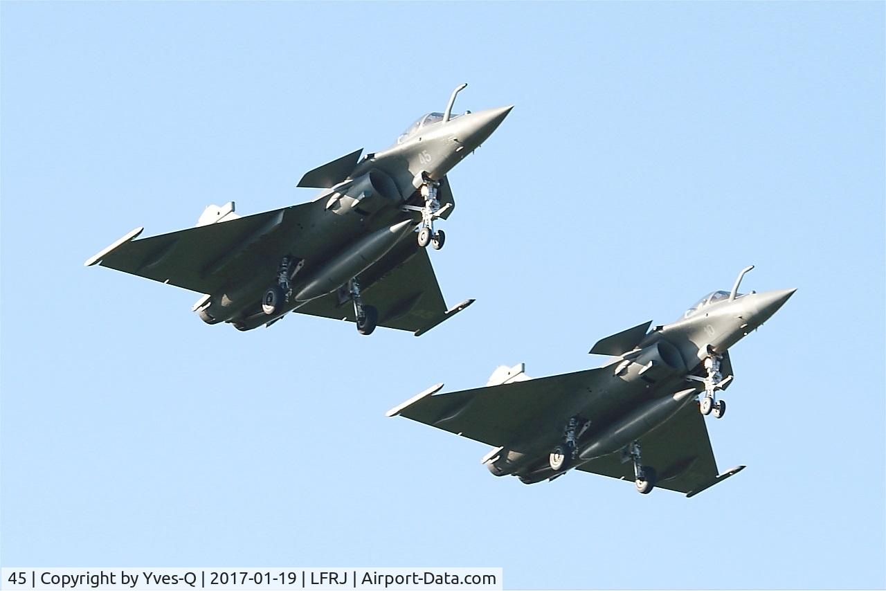45, 2015 Dassault Rafale M C/N 45, Dassault Rafale M, Short approach rwy 08, Landivisiau Naval Air Base (LFRJ)