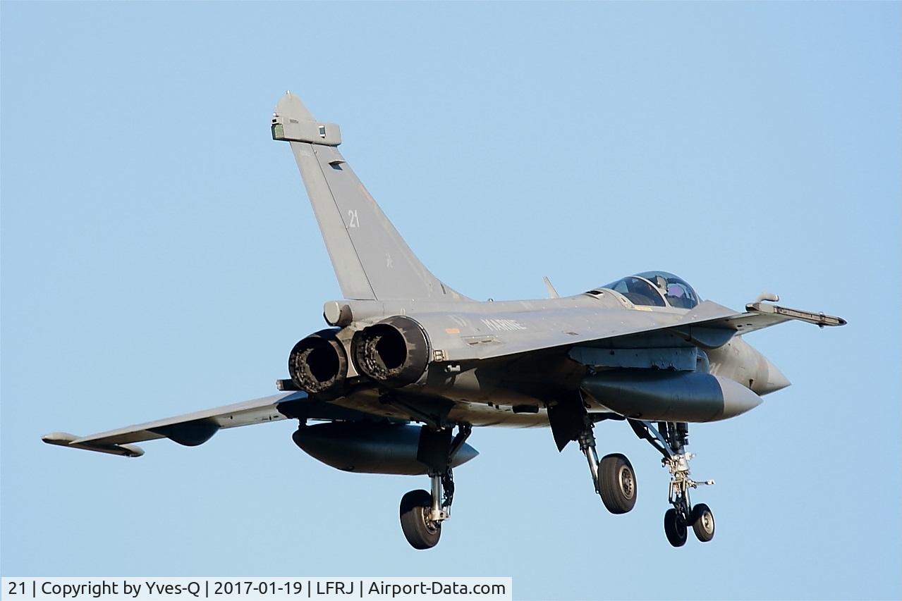 21, Dassault Rafale M C/N 21, Dassault Rafale M, On final rwy 08, Landivisiau Naval Air Base (LFRJ)