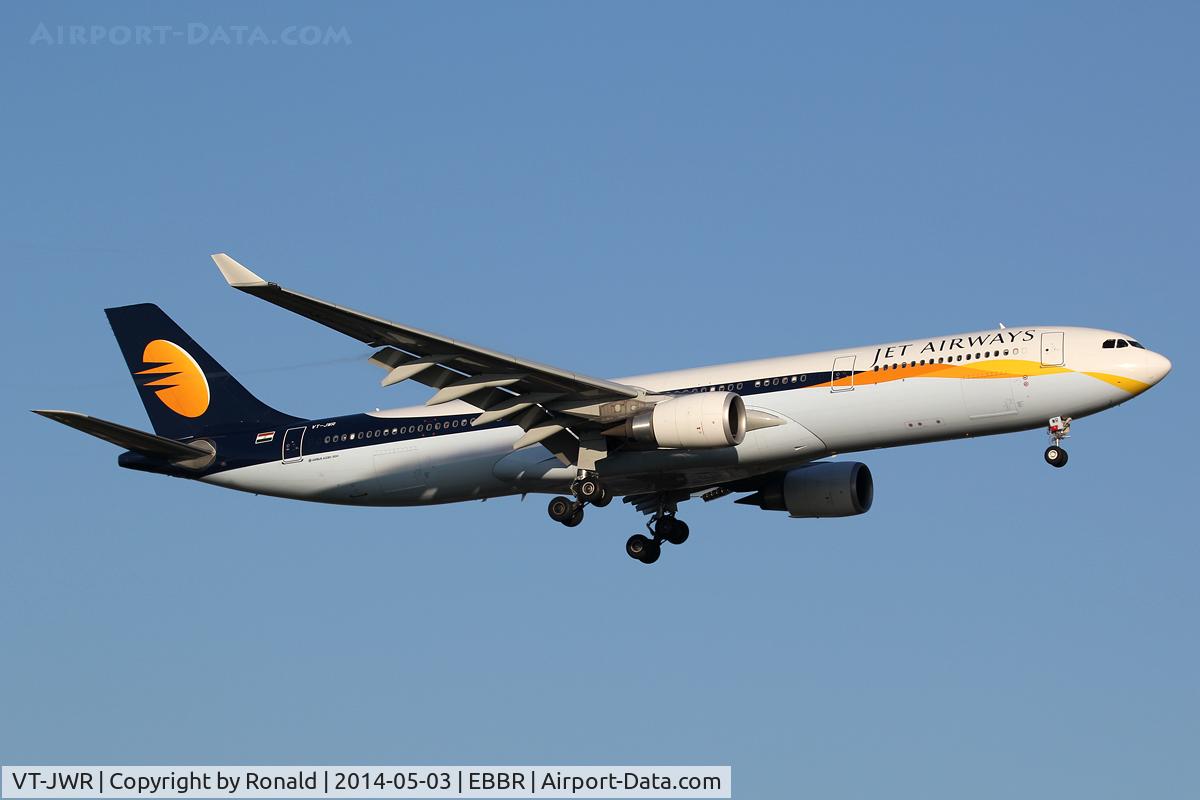 VT-JWR, 2012 Airbus A330-302 C/N 1351, at bru