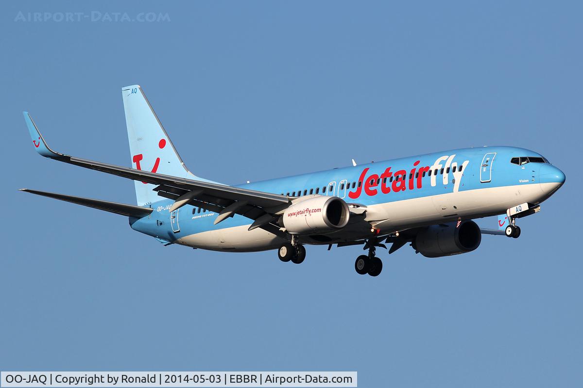 OO-JAQ, 2009 Boeing 737-8K5 C/N 35148, at bru