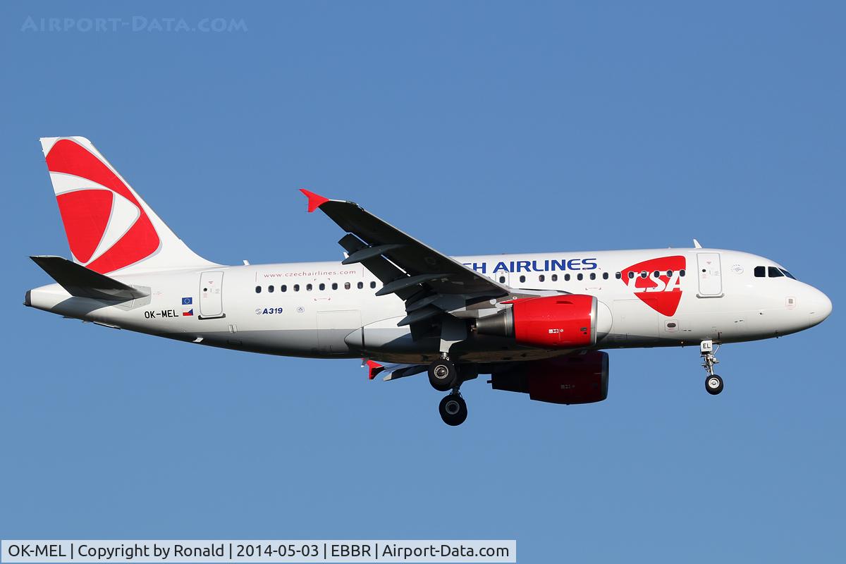 OK-MEL, 2007 Airbus A319-112 C/N 3094, at bru