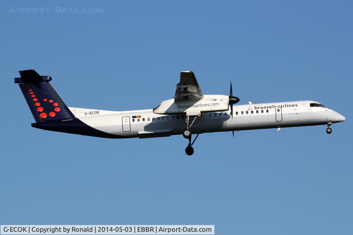 G-ECOK, 2008 Bombardier DHC-8-402Q Dash 8 C/N 4230, at bru