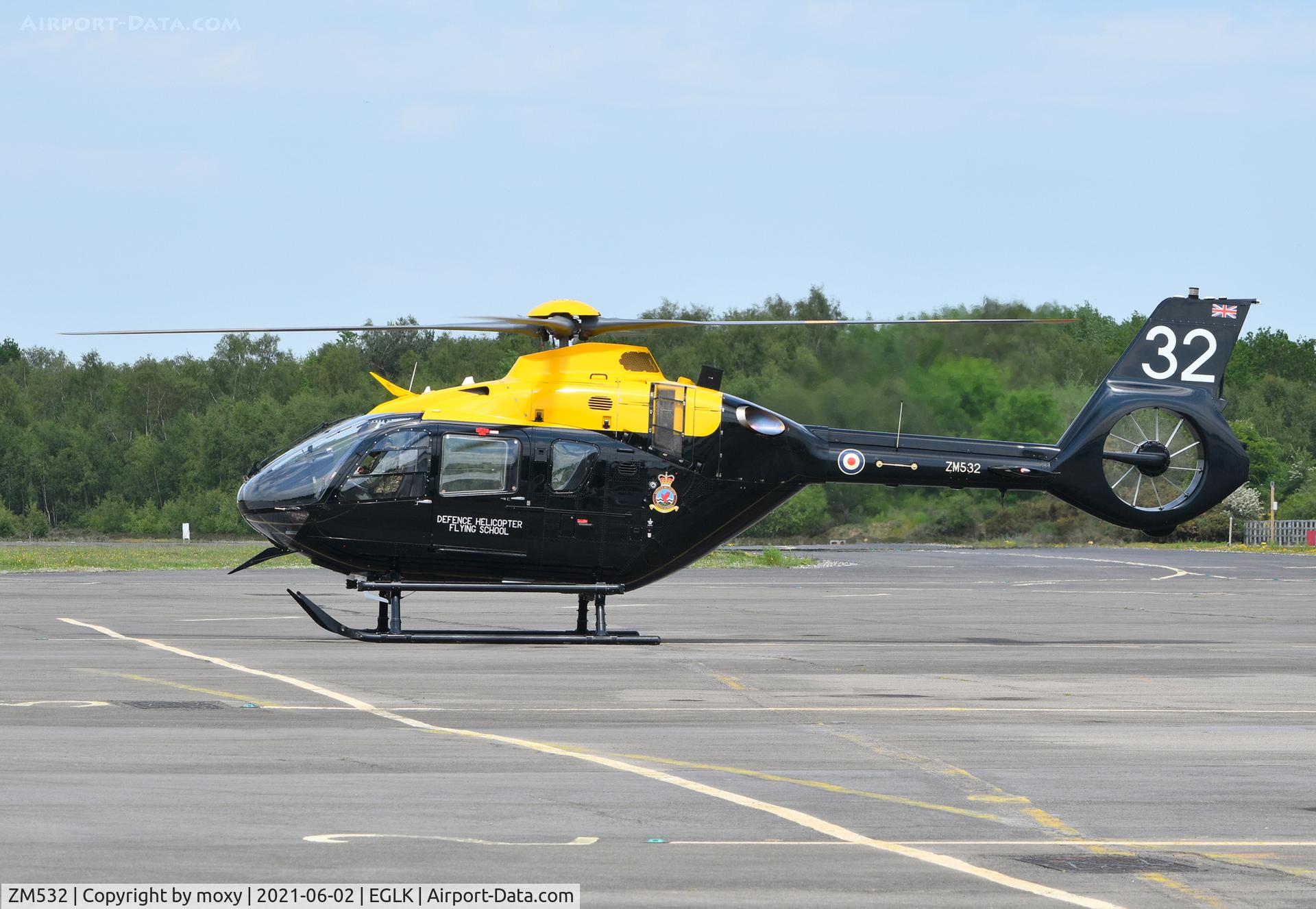 ZM532, 2018 Airbus Helicopters Juno HT.1 (EC-135T-3H) C/N 2045, Airbus Helicopters Juno HT.1 (EC-135T-3H) at Blackbushe. Ex G-CKSA