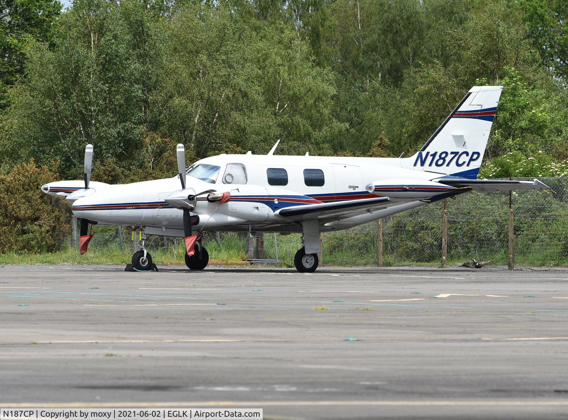 N187CP, 1979 Piper PA-31T C/N 31T-7920054, Piper PA-31T Cheyenne at Blackbushe.