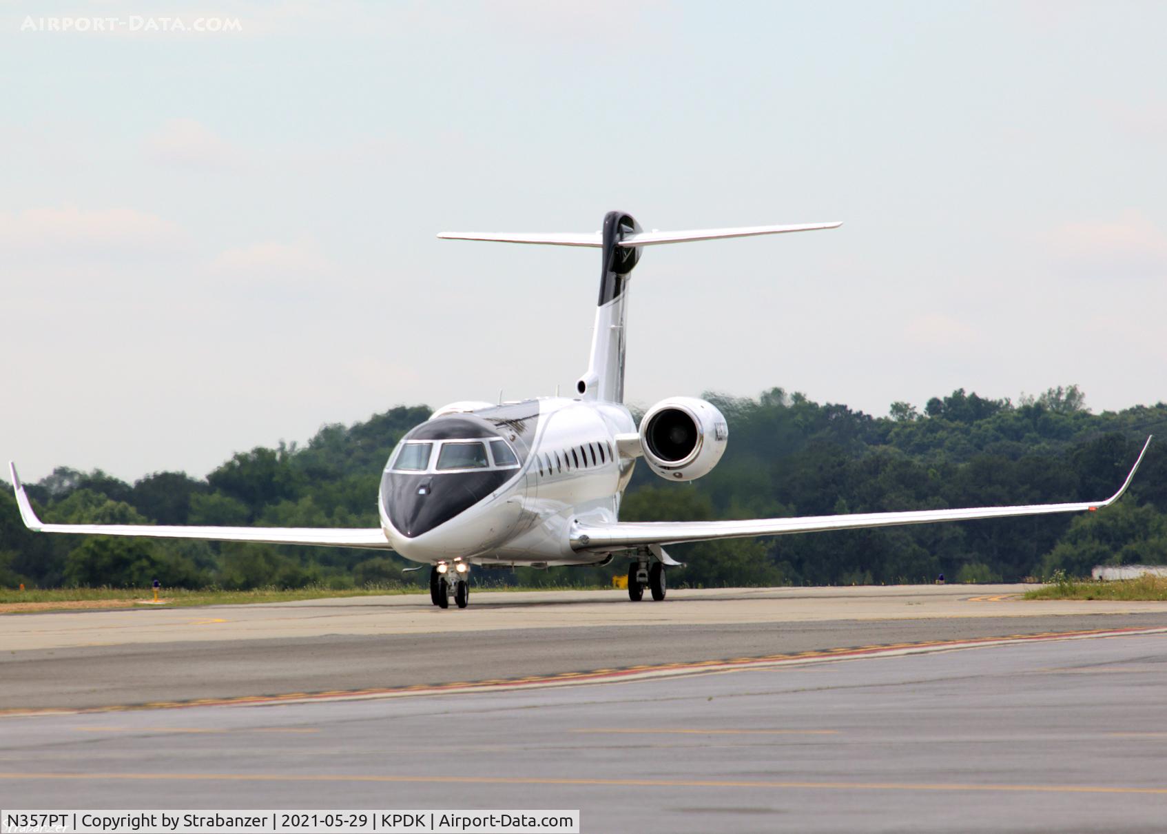 N357PT, 2017 Israel Aerospace Industries Gulfstream G280 C/N 2114, Taxiing in after arriving from Palm Beach International (KPBI)