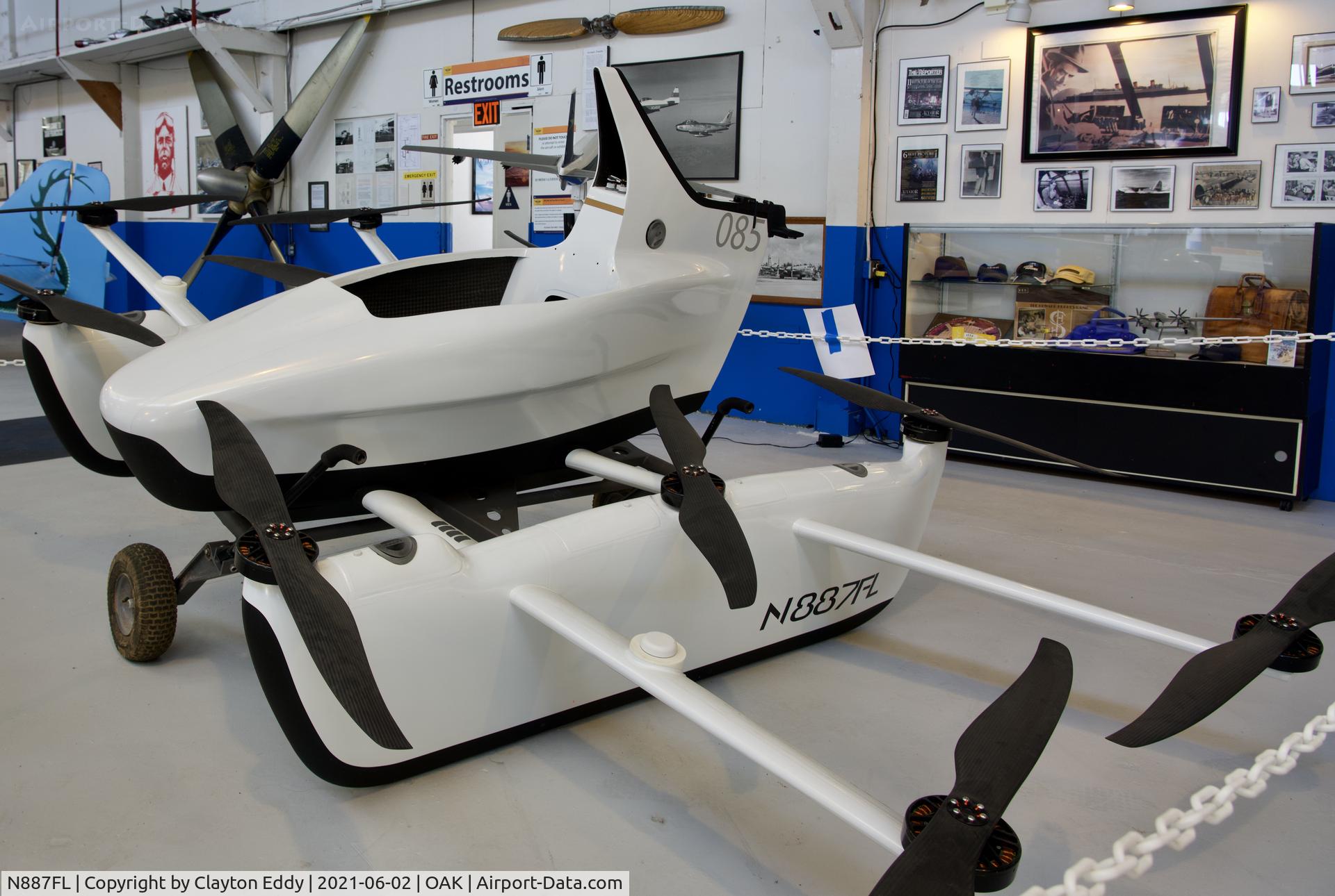 N887FL, 2019 Kitty Hawk Flyer C/N F26085, Oakland Aviation Museum 2021.