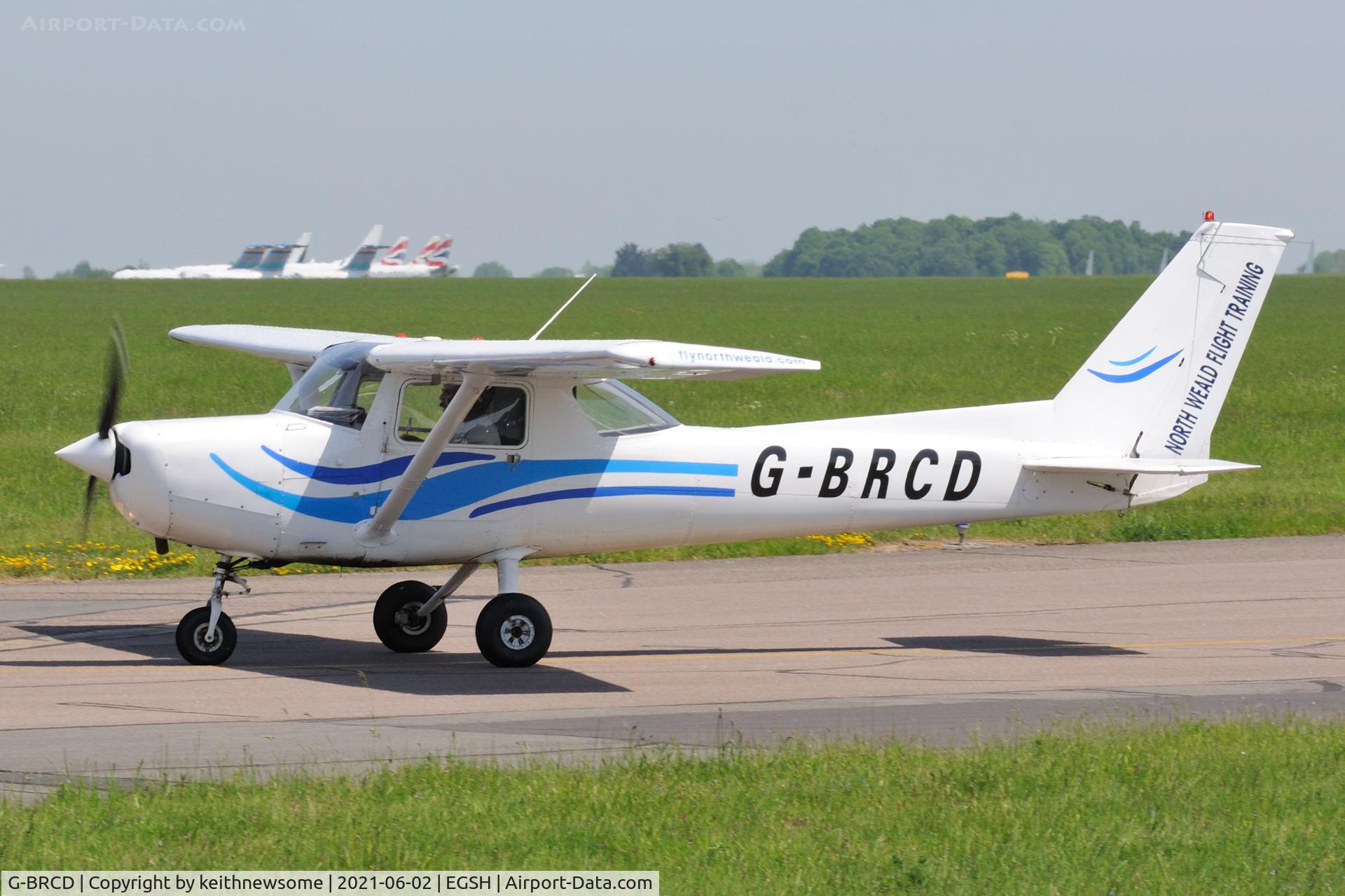 G-BRCD, 1978 Cessna A152 Aerobat C/N A152-0796, Arriving at Norwich.