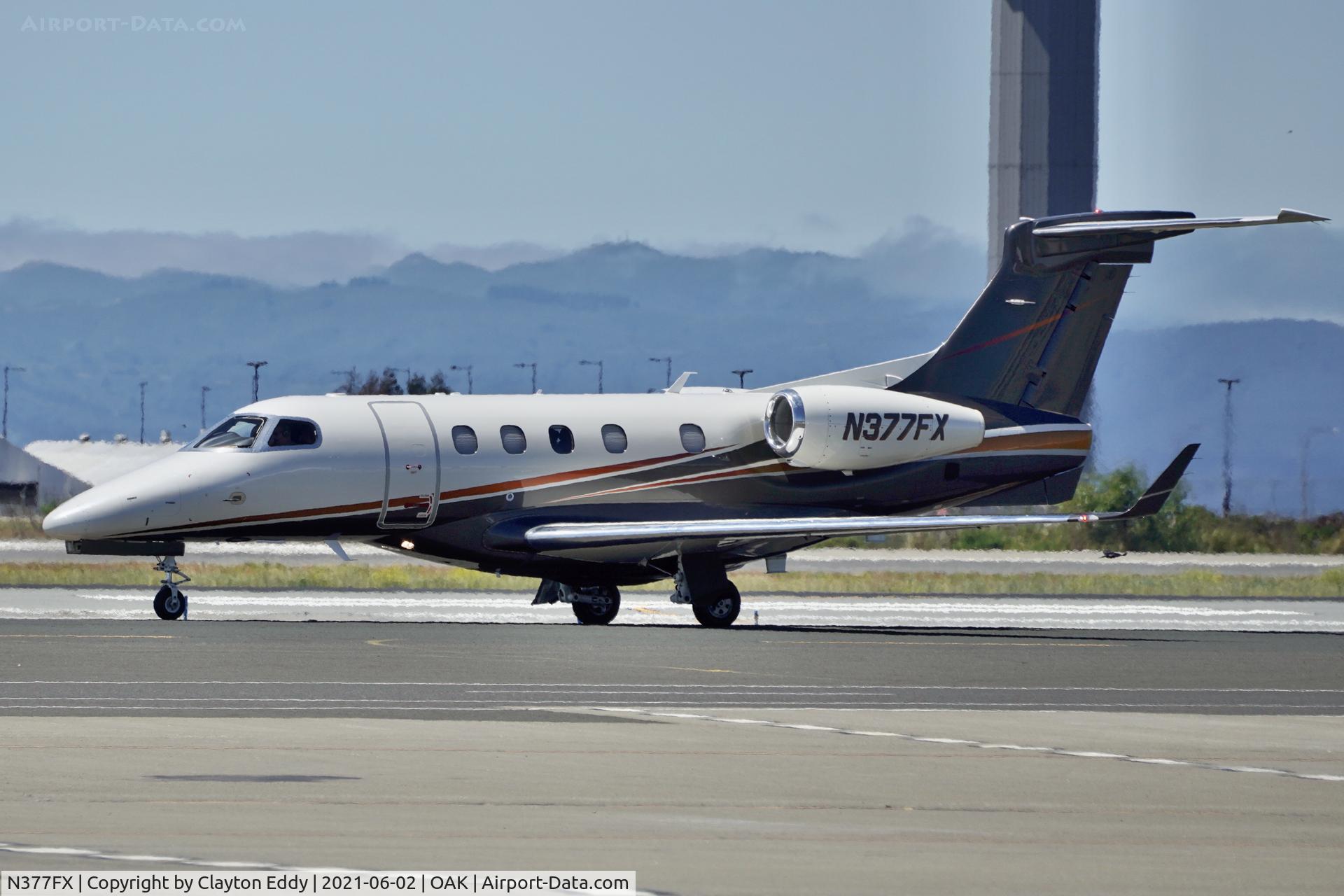 N377FX, 2018 Embraer EMB-505 Phenom 300 C/N 50500457, North Field Oakland airport 2021.