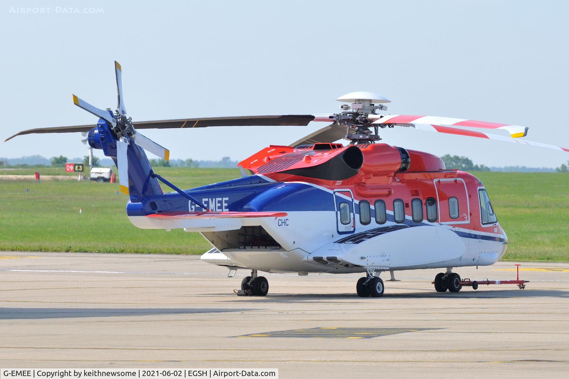 G-EMEE, 2011 Sirkorsky S-92A C/N 920158, Removed from spray shop, formerly G-CHHF.