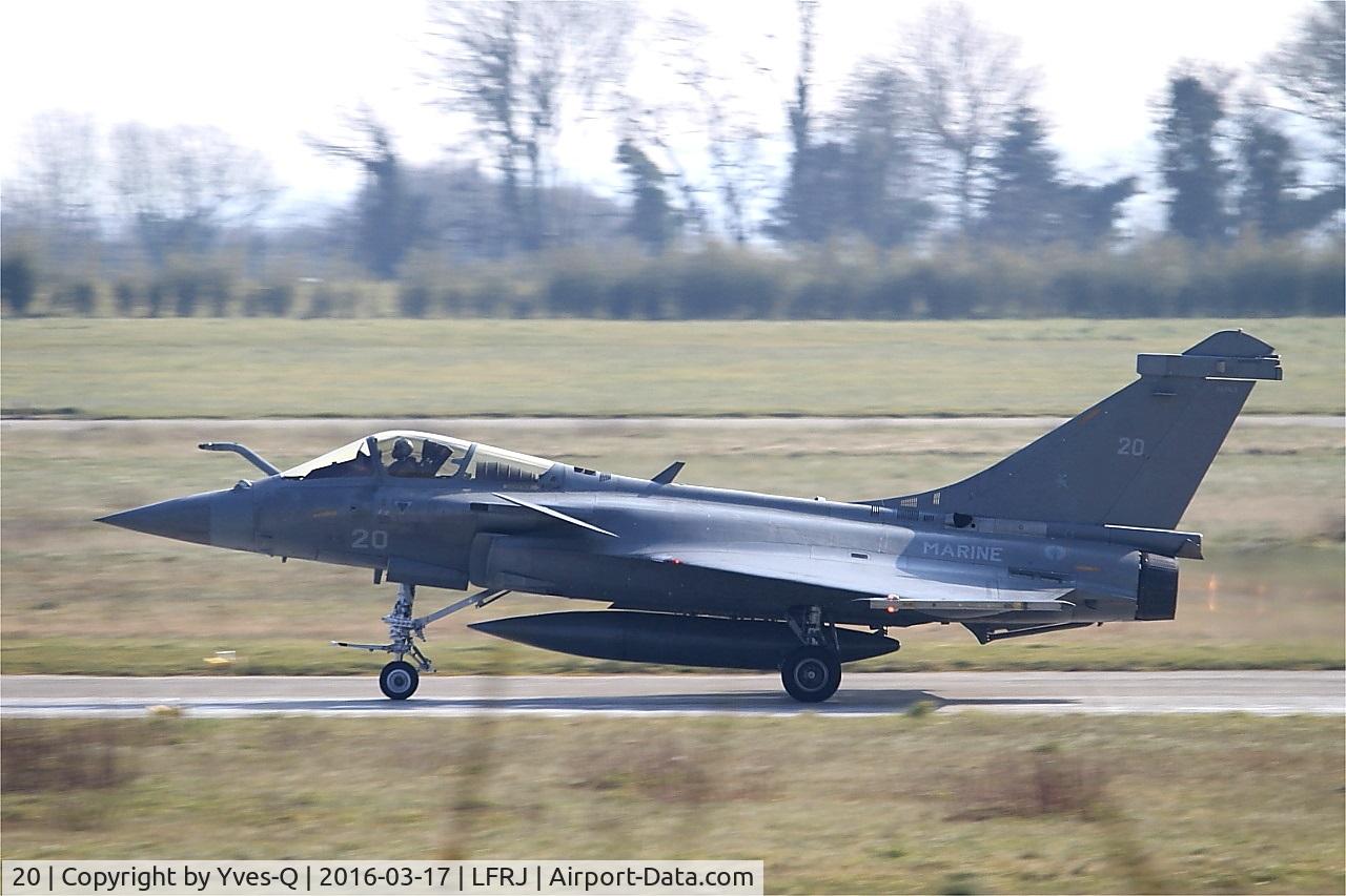 20, Dassault Rafale M C/N 20, Dassault Rafale M, Take off run rwy 08, Landivisiau Naval Air Base (LFRJ)