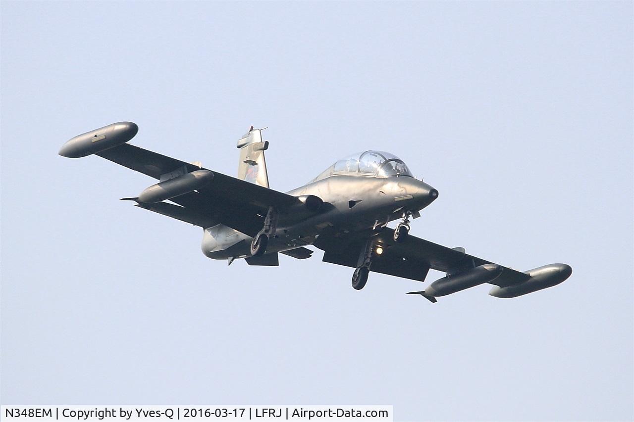 N348EM, 1991 Aermacchi MB-339CB C/N 6829/180, Draken International Inc. Aermacchi MB-339CB, Short approach rwy 08, Landivisiau Naval Air Base (LFRJ)