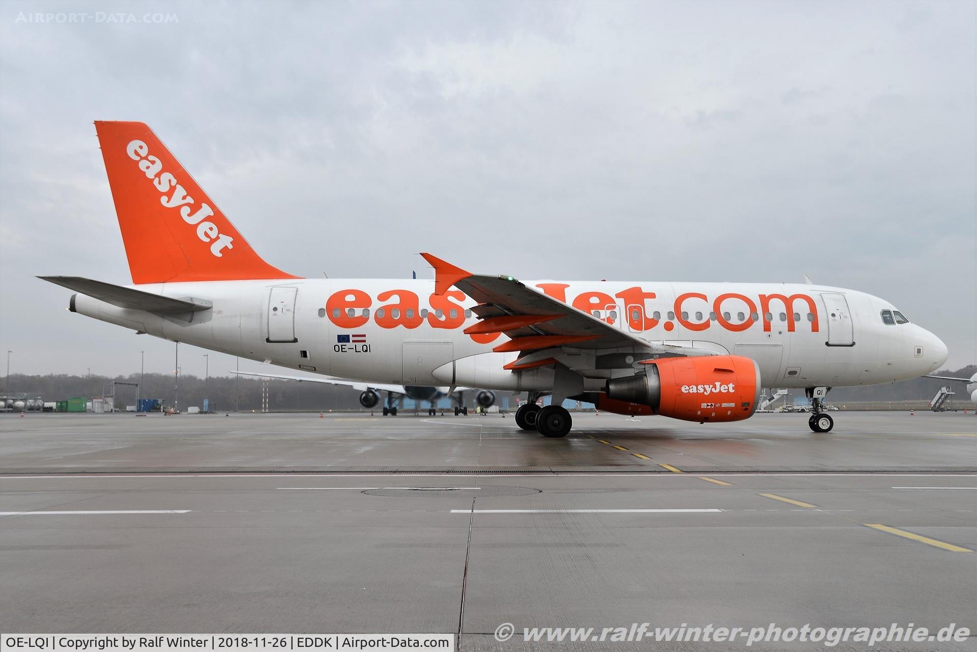 OE-LQI, 2008 Airbus A319-111 C/N 3411, Airbus A319-111 - EC EJU easyJet Europe - 3411 - OE-LQI - 26.11.2018 - CGN