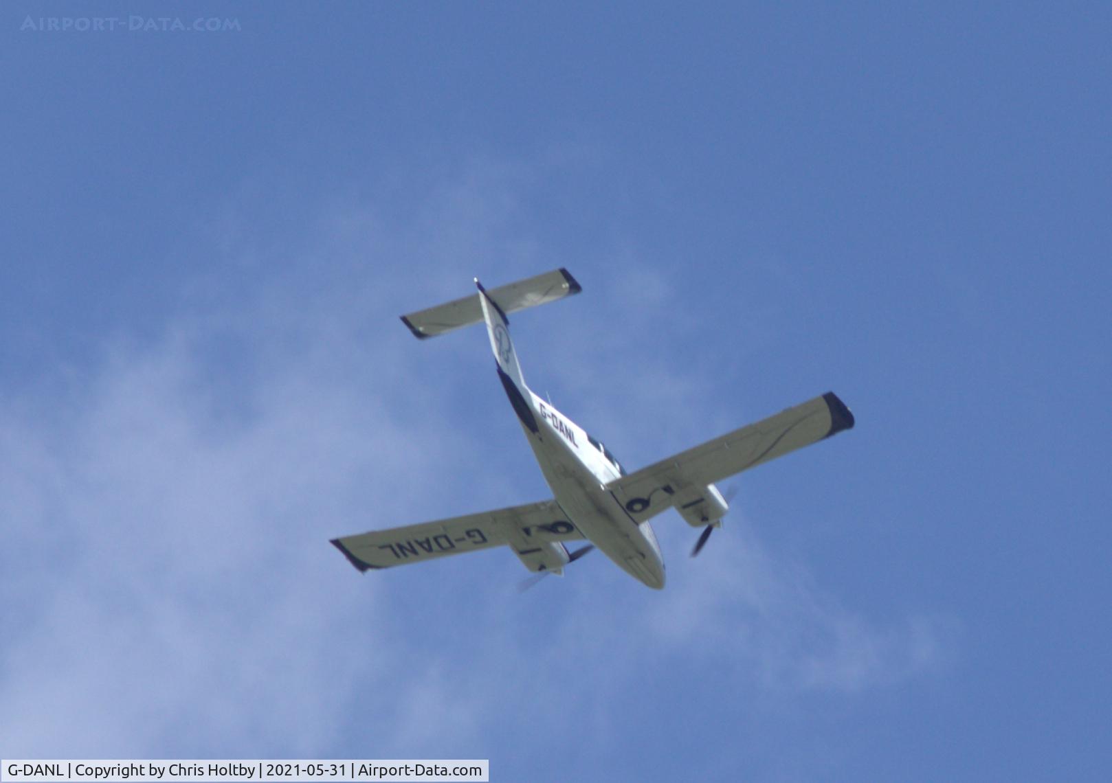 G-DANL, 1981 Beechcraft 76 Duchess C/N ME-398, Over Potters Bar, Herts.
