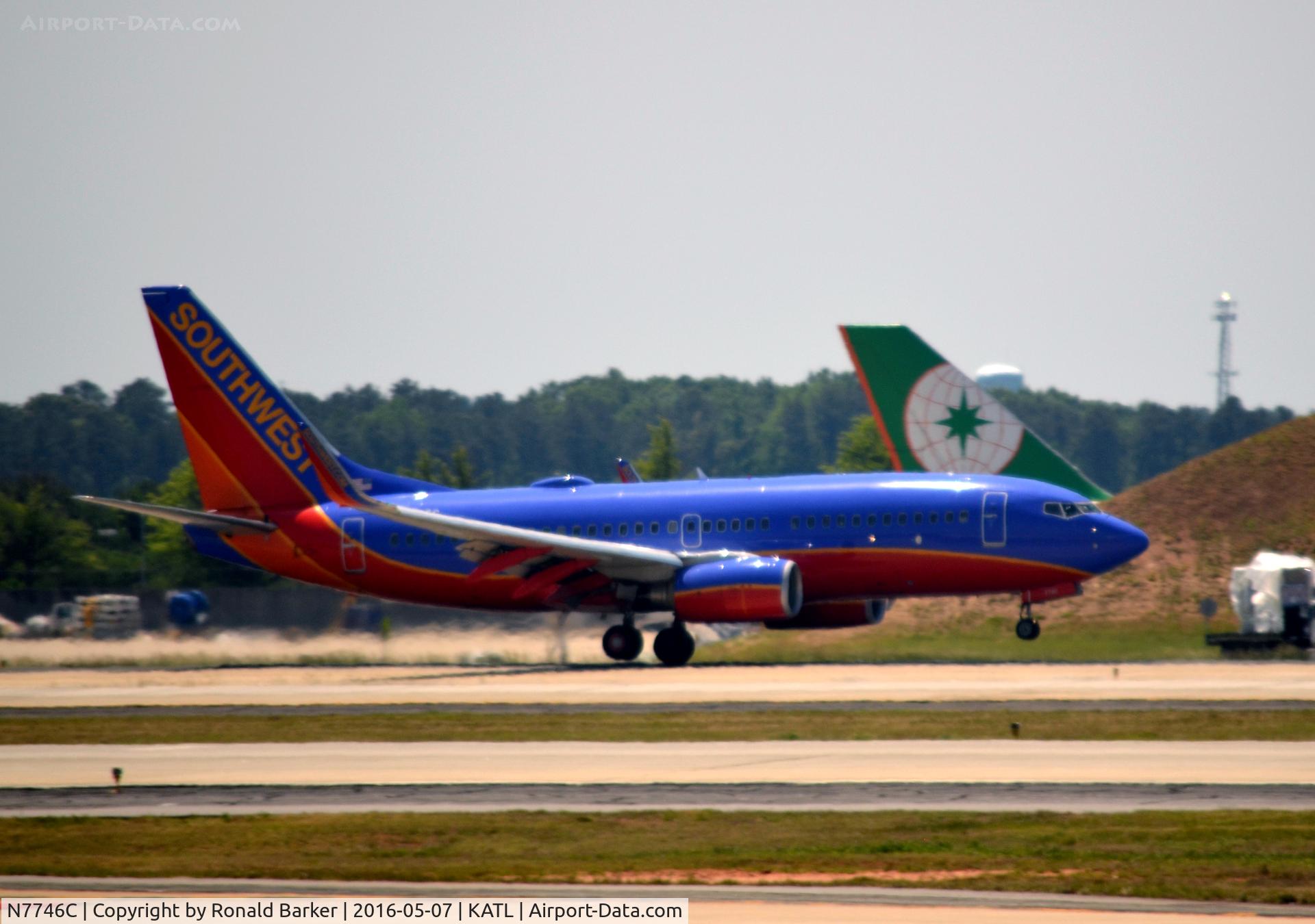 N7746C, 2007 Boeing 737-7BD C/N 33934, Landing Atlanta
