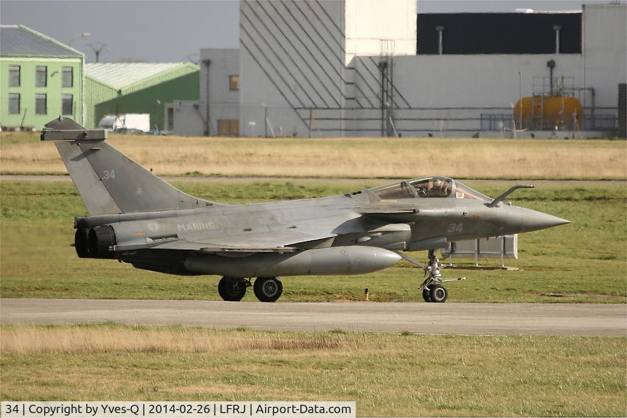 34, Dassault Rafale M C/N 34, Dassault Rafale M, Taxiing rwy 26, Landivisiau Naval Air Base (LFRJ)
