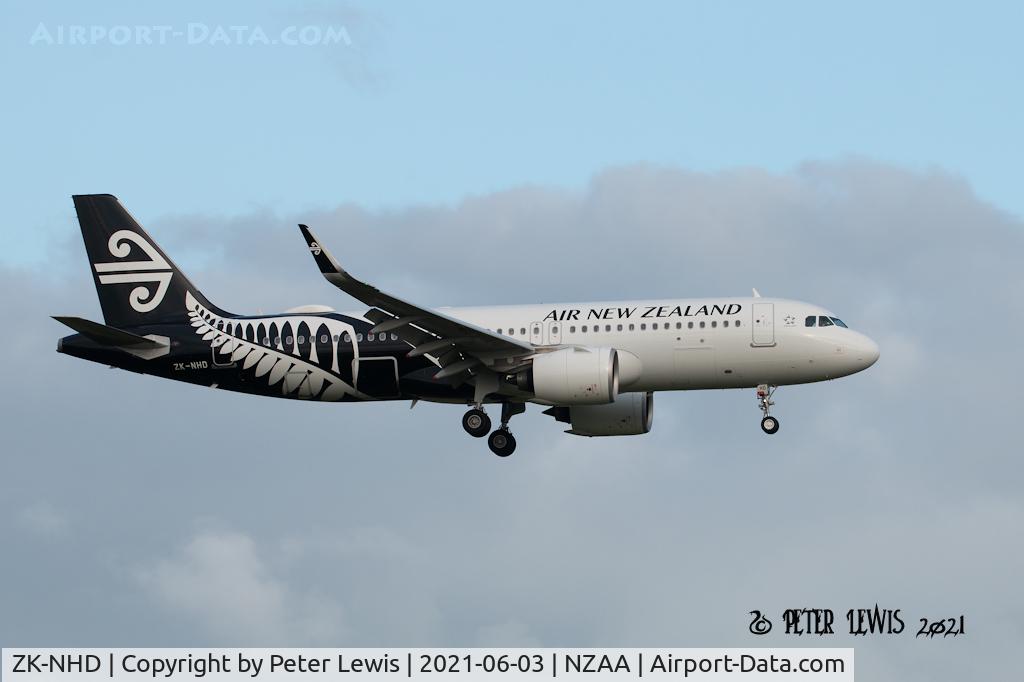 ZK-NHD, 2019 Airbus A320-271N C/N 9207, Air New Zealand Ltd., Auckland