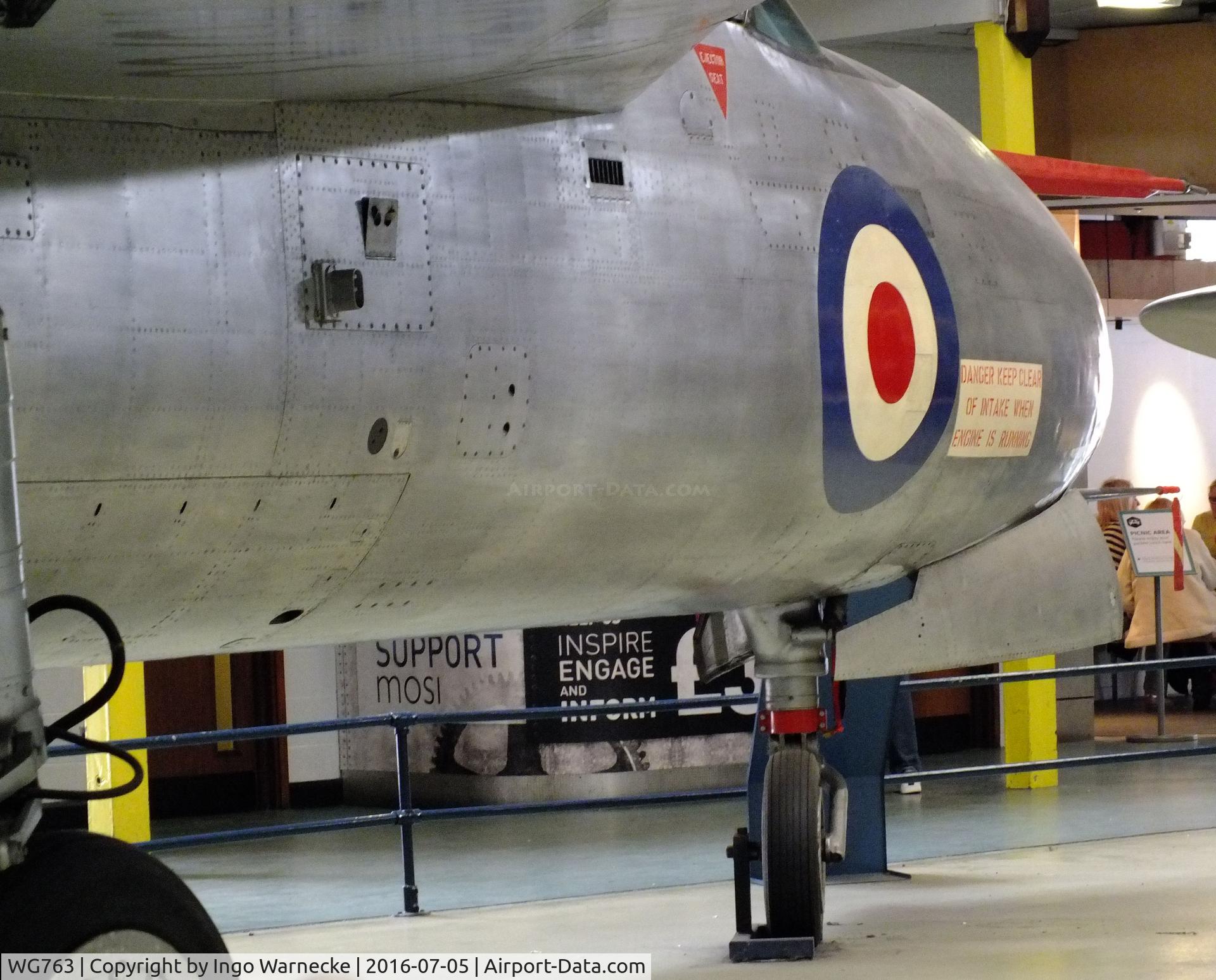 WG763, 1955 English Electric P.1A C/N 95003, English Electric P.1A (Lightning 'prototype') at the Museum of Science and Industry, Manchester