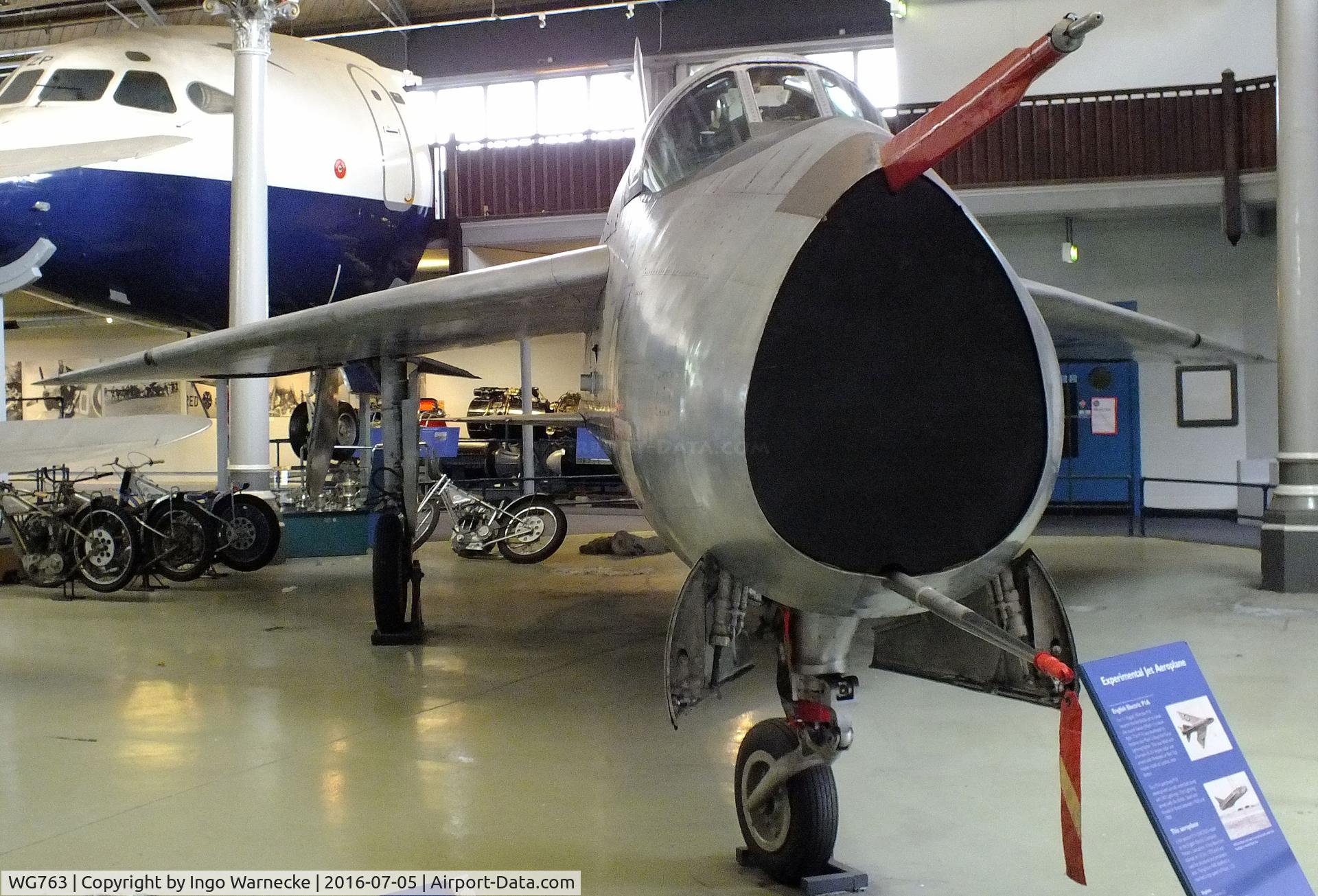 WG763, 1955 English Electric P.1A C/N 95003, English Electric P.1A (Lightning 'prototype') at the Museum of Science and Industry, Manchester