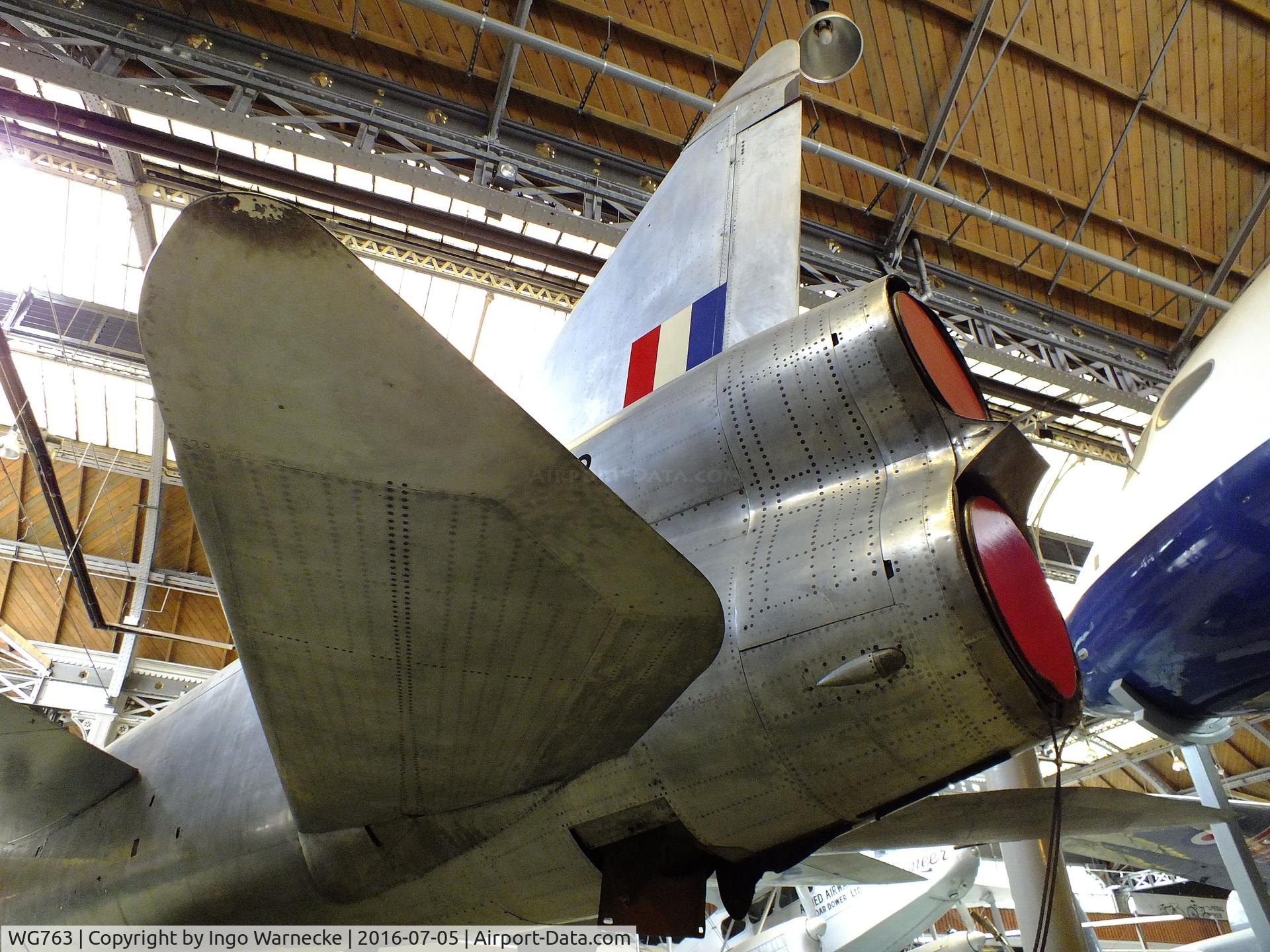 WG763, 1955 English Electric P.1A C/N 95003, English Electric P.1A (Lightning 'prototype') at the Museum of Science and Industry, Manchester