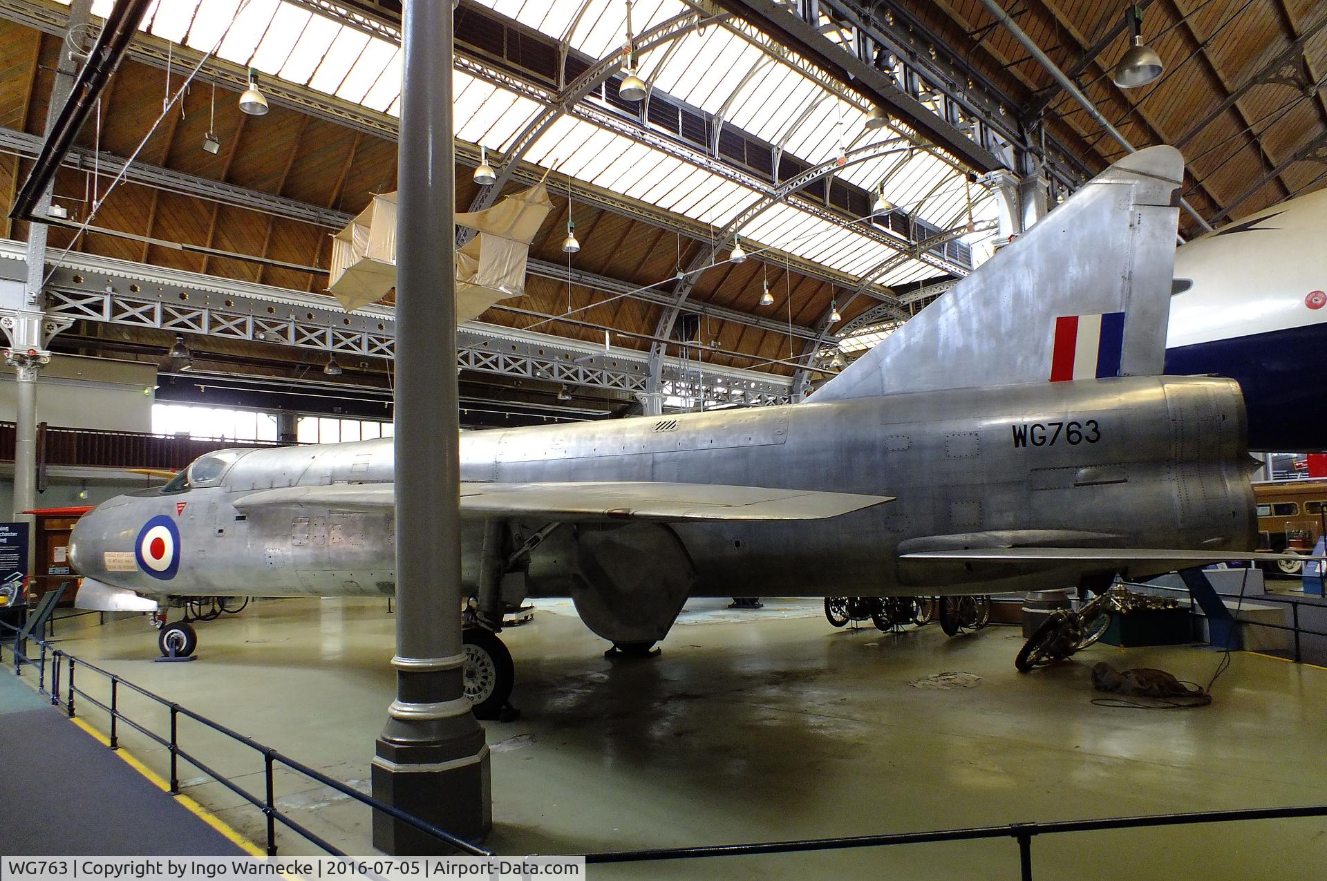 WG763, 1955 English Electric P.1A C/N 95003, English Electric P.1A (Lightning 'prototype') at the Museum of Science and Industry, Manchester