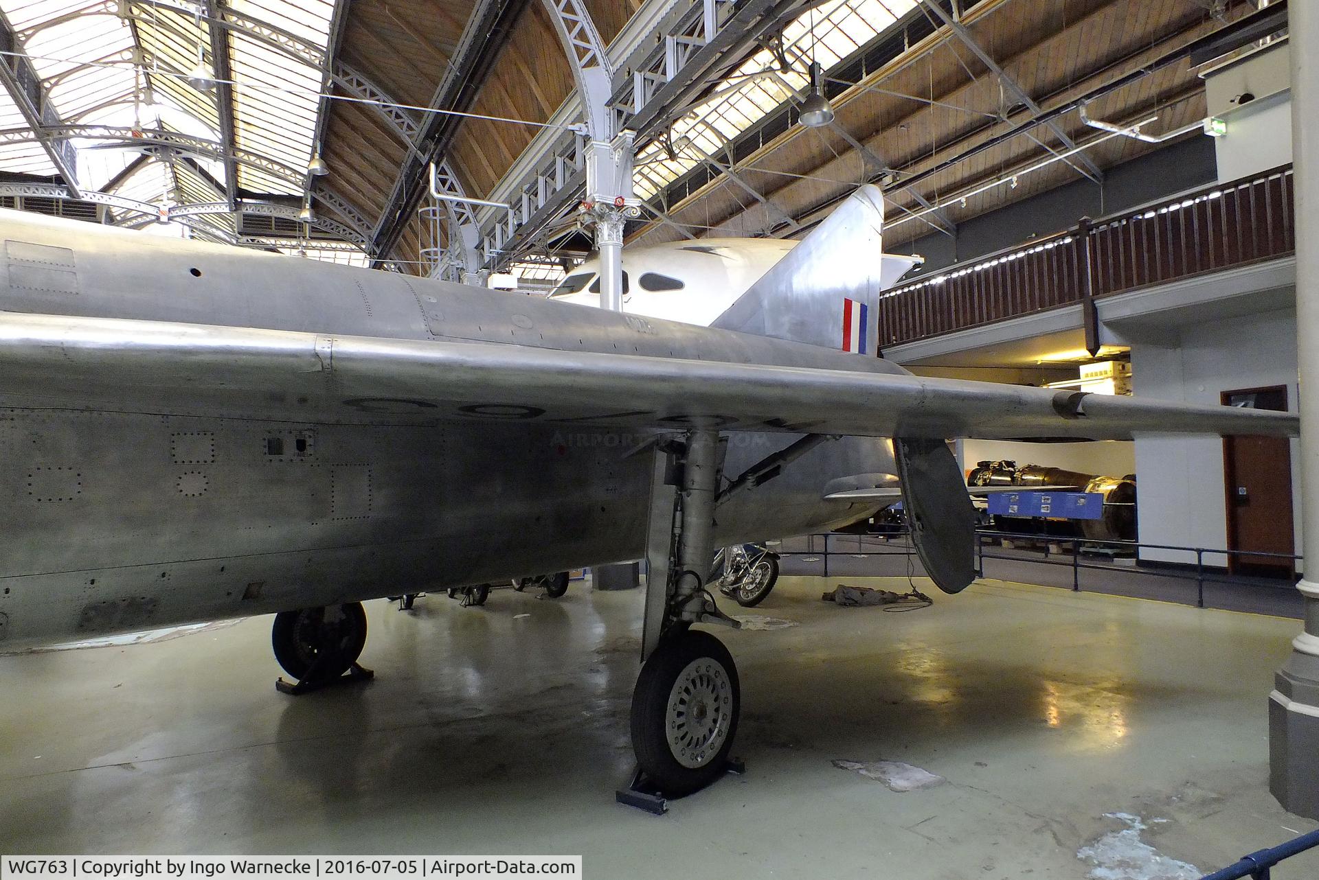 WG763, 1955 English Electric P.1A C/N 95003, English Electric P.1A (Lightning 'prototype') at the Museum of Science and Industry, Manchester