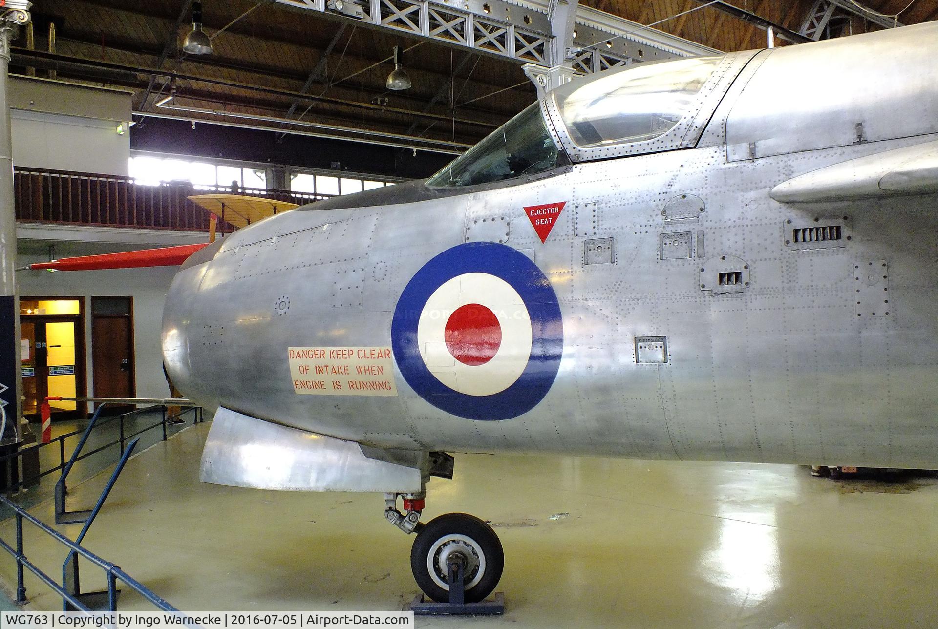 WG763, 1955 English Electric P.1A C/N 95003, English Electric P.1A (Lightning 'prototype') at the Museum of Science and Industry, Manchester