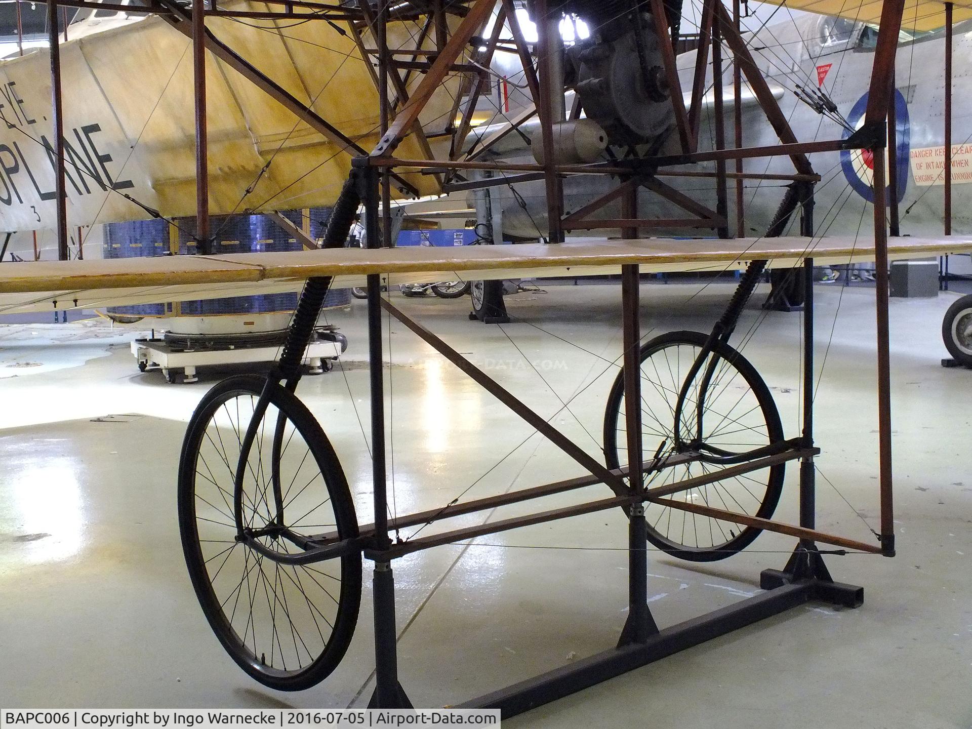 BAPC006, 1953 A V Roe Triplane Type IV Replica C/N BAPC.006, Alliott Verdon Roe (A V Roe) Triplane Type IV 'AVROPLANE' replica at the Museum of Science and Industry, Manchester