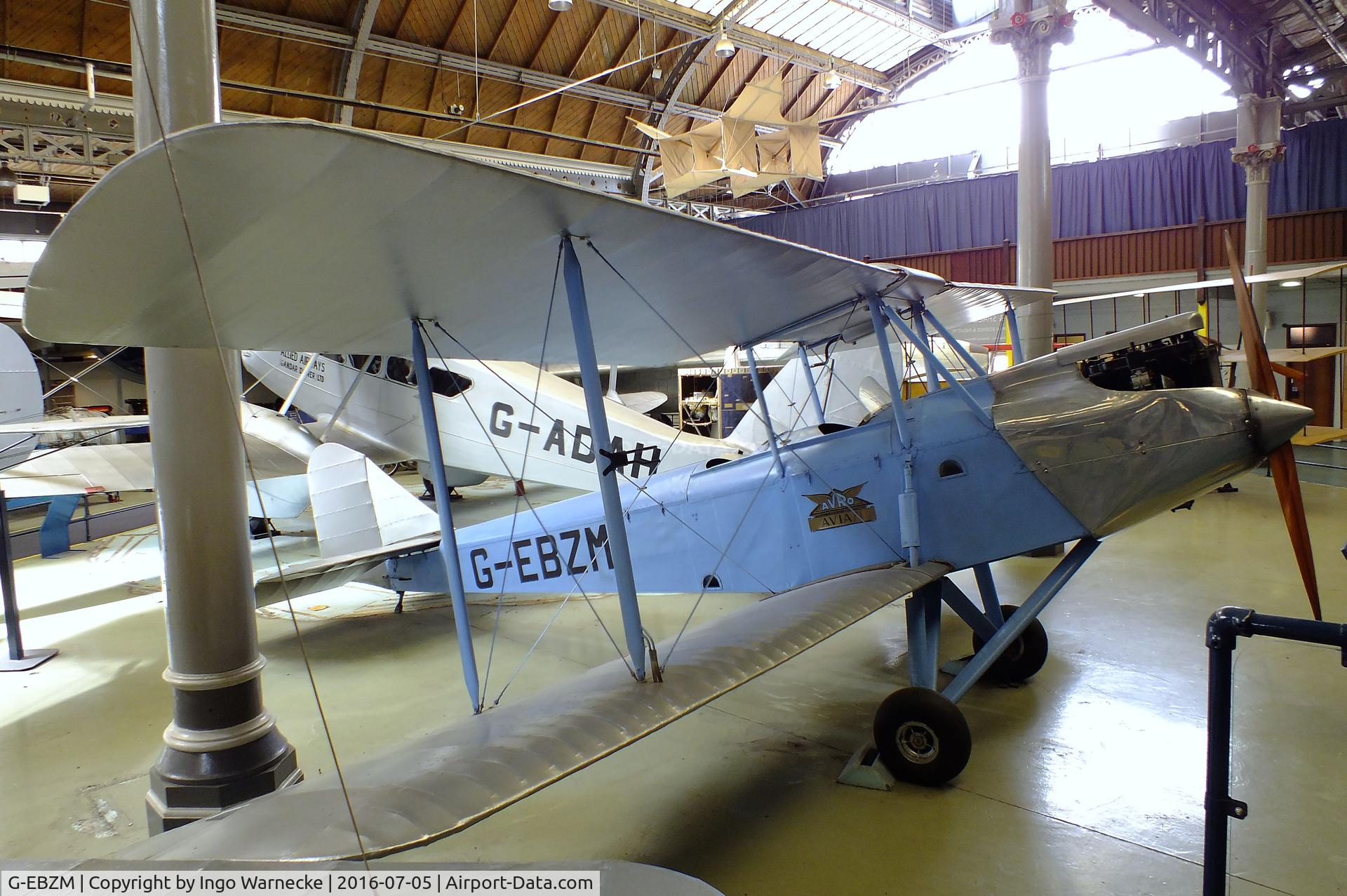 G-EBZM, Avro 594 Avian IIIA C/N 160, Avro 594 Avian III A at the Museum of Science and Industry, Manchester