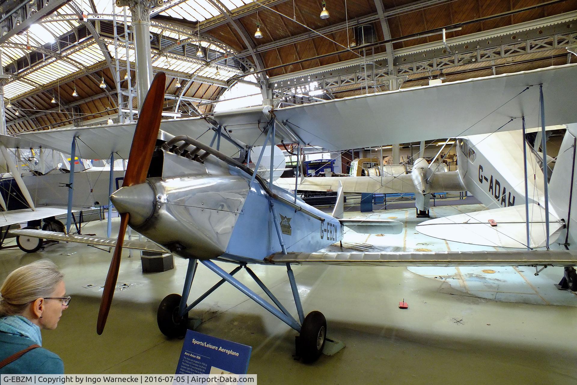 G-EBZM, Avro 594 Avian IIIA C/N 160, Avro 594 Avian III A at the Museum of Science and Industry, Manchester