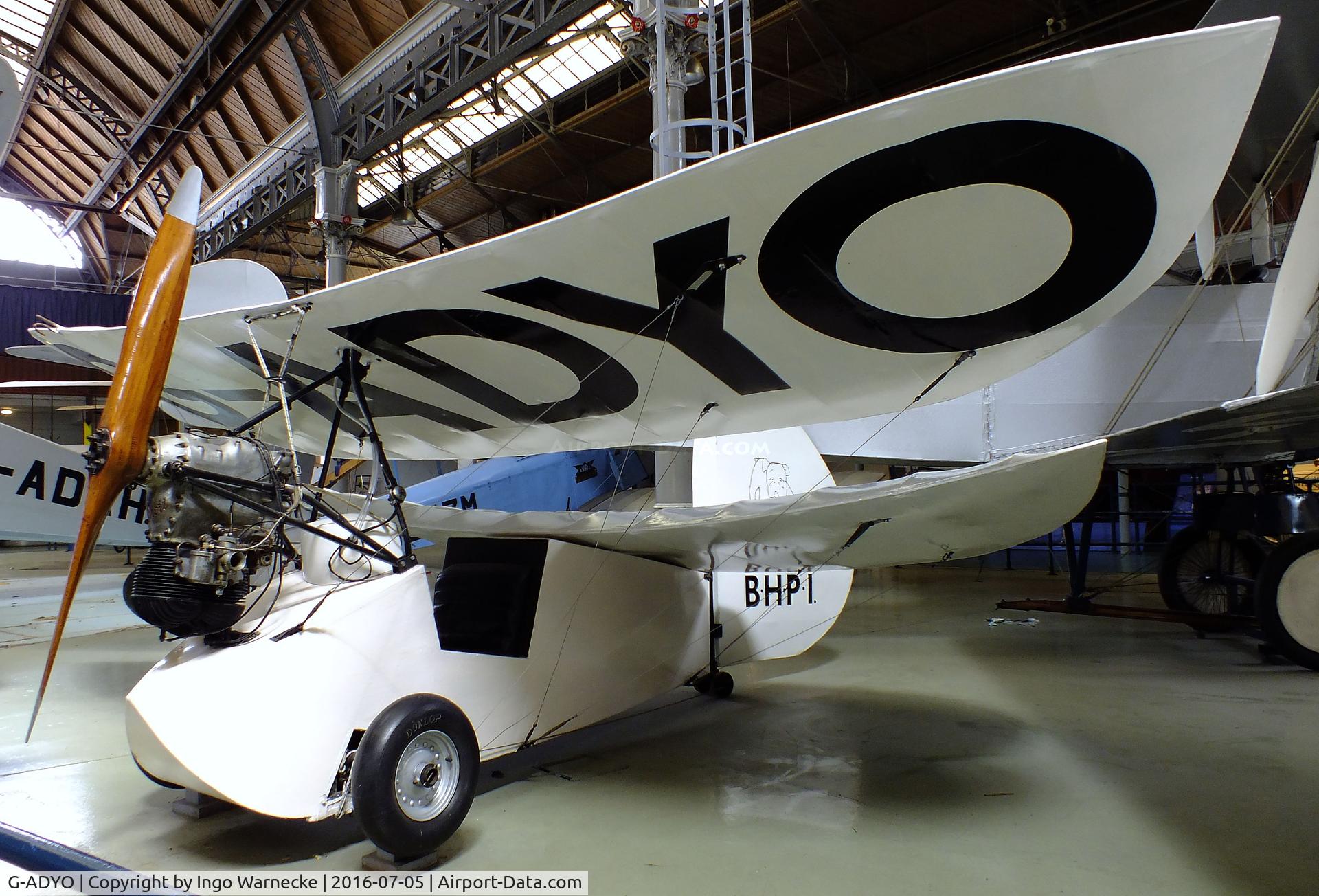 G-ADYO, Mignet HM.14 Pou-du-Ciel C/N BHP1, Mignet HM.14 Pou-du-Ciel at the Museum of Science and Industry, Manchester